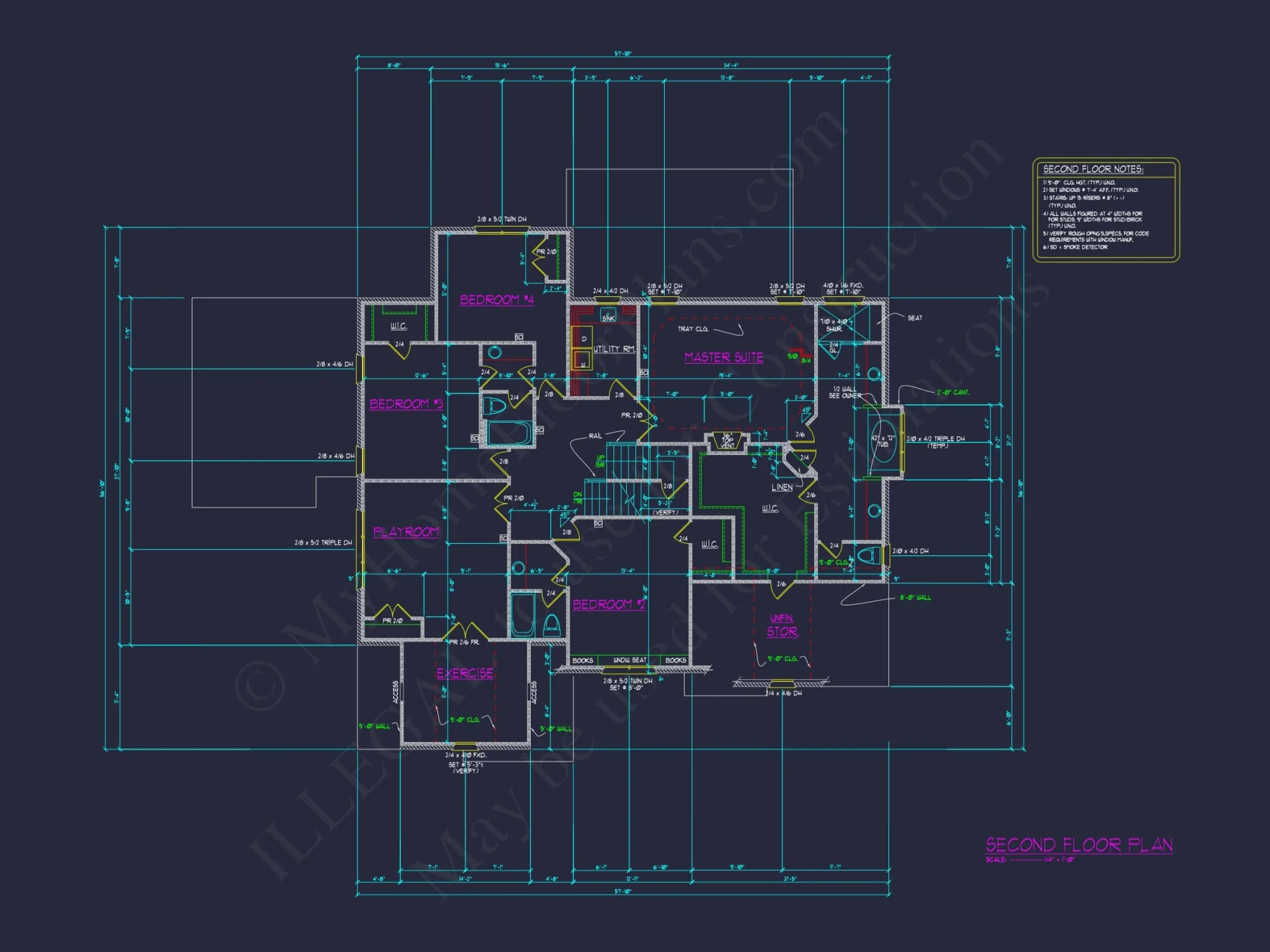 Elegant house Plan with 3 Floors, CAD Blueprints & Design