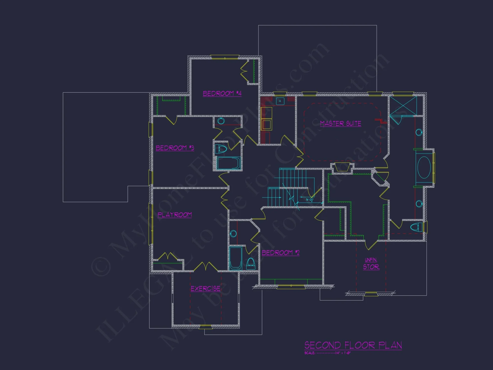 Elegant house Plan with 3 Floors, CAD Blueprints & Design