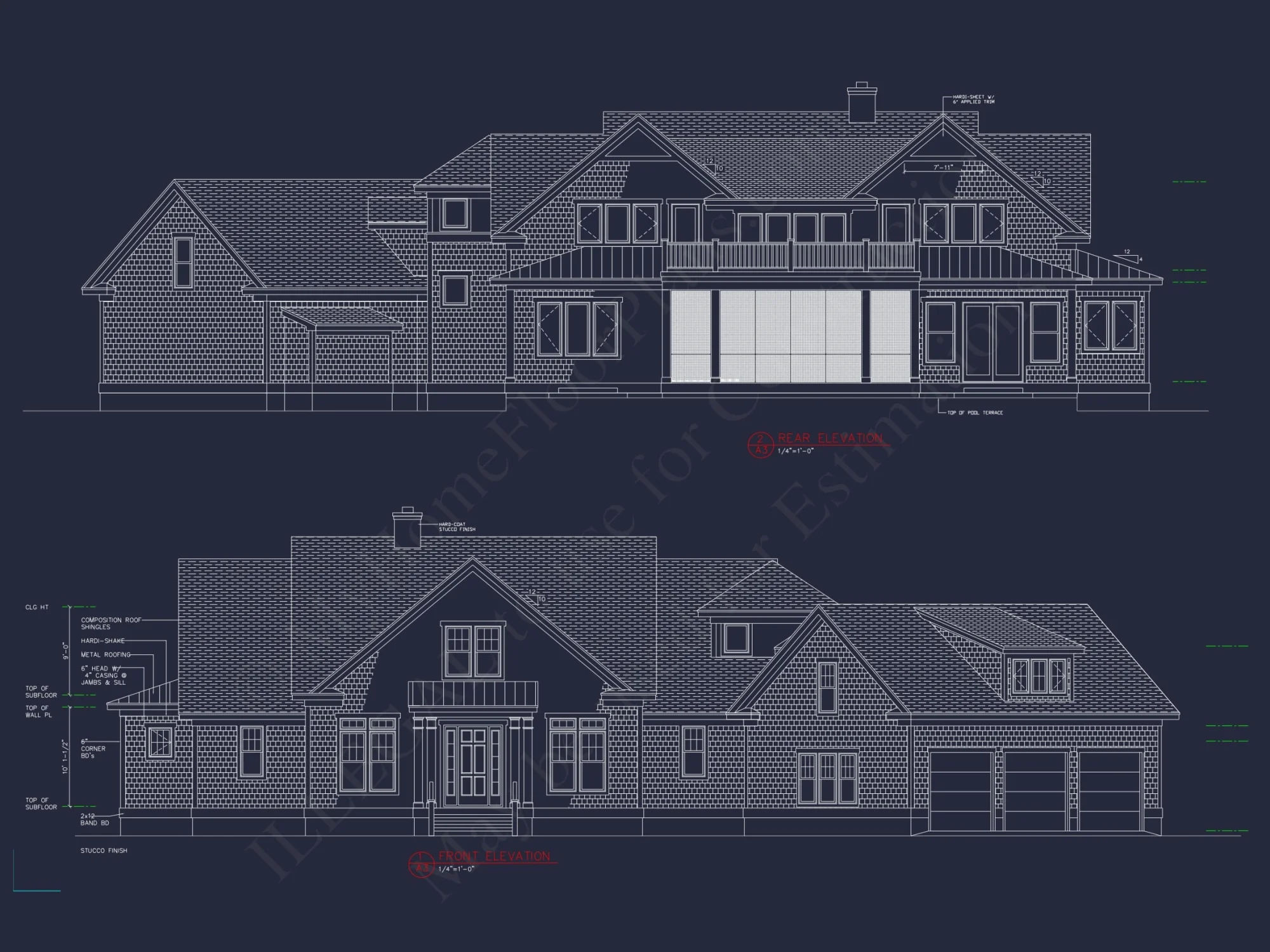 Expansive house Plan with 6 Baths, CAD Designs & Features