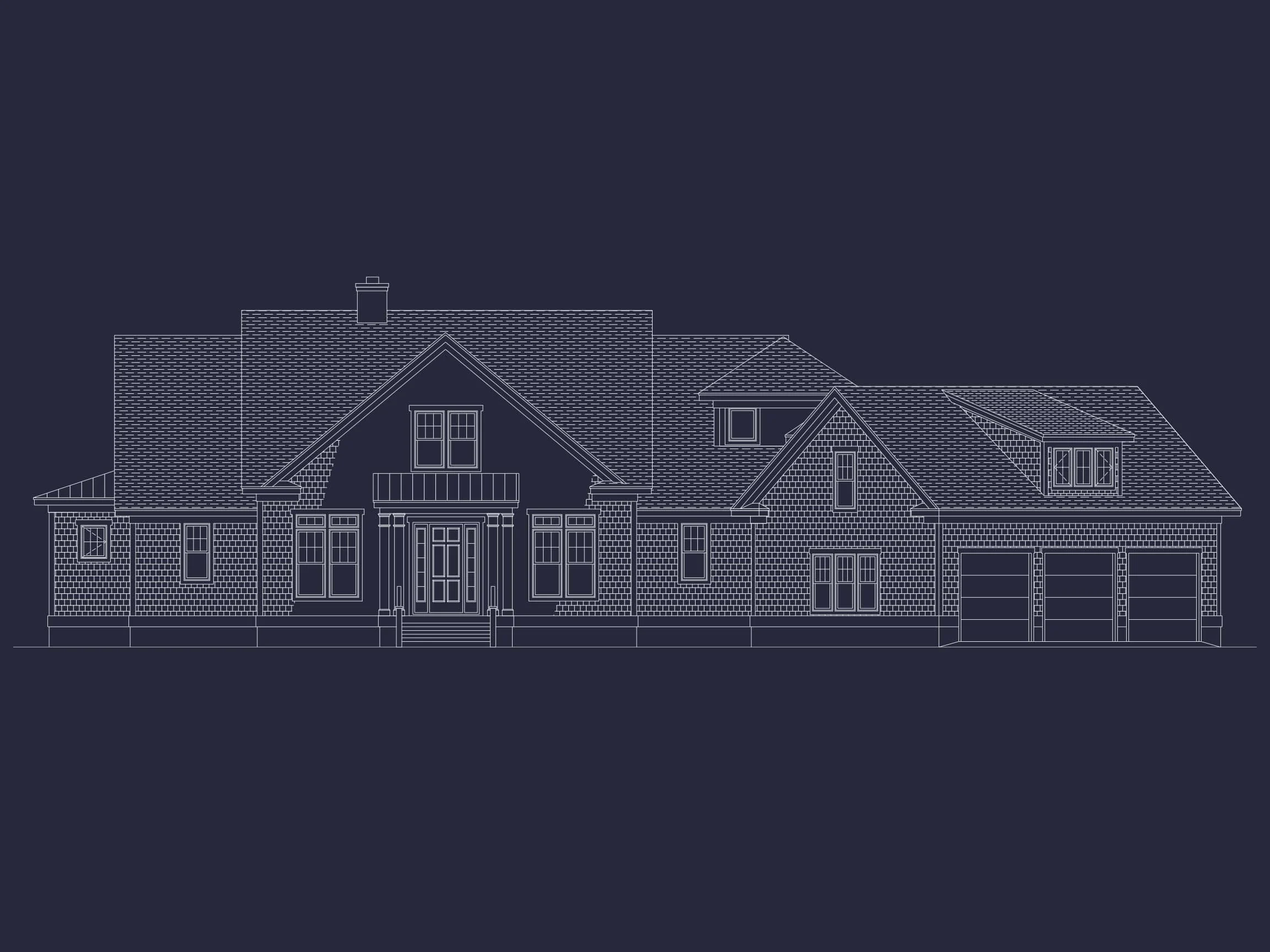 12-2201 HOUSE PLAN - 3-Bed, 6-Bath, 3830 SF Craftsman House Plan 4 Expansive house Plan with 6 Baths, CAD Designs & Features