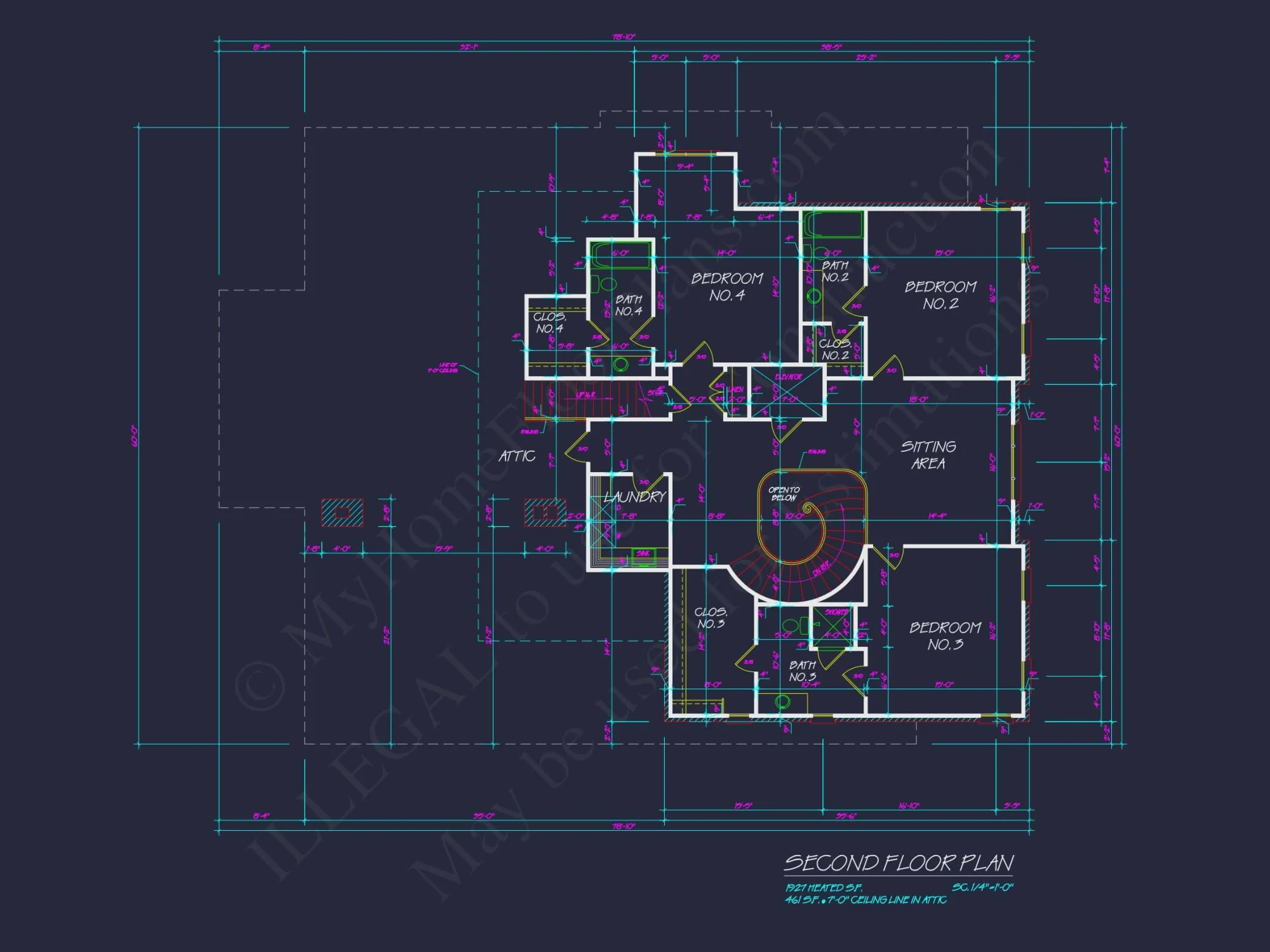 Elegant house Floor Plan Blueprint with French Country Designs