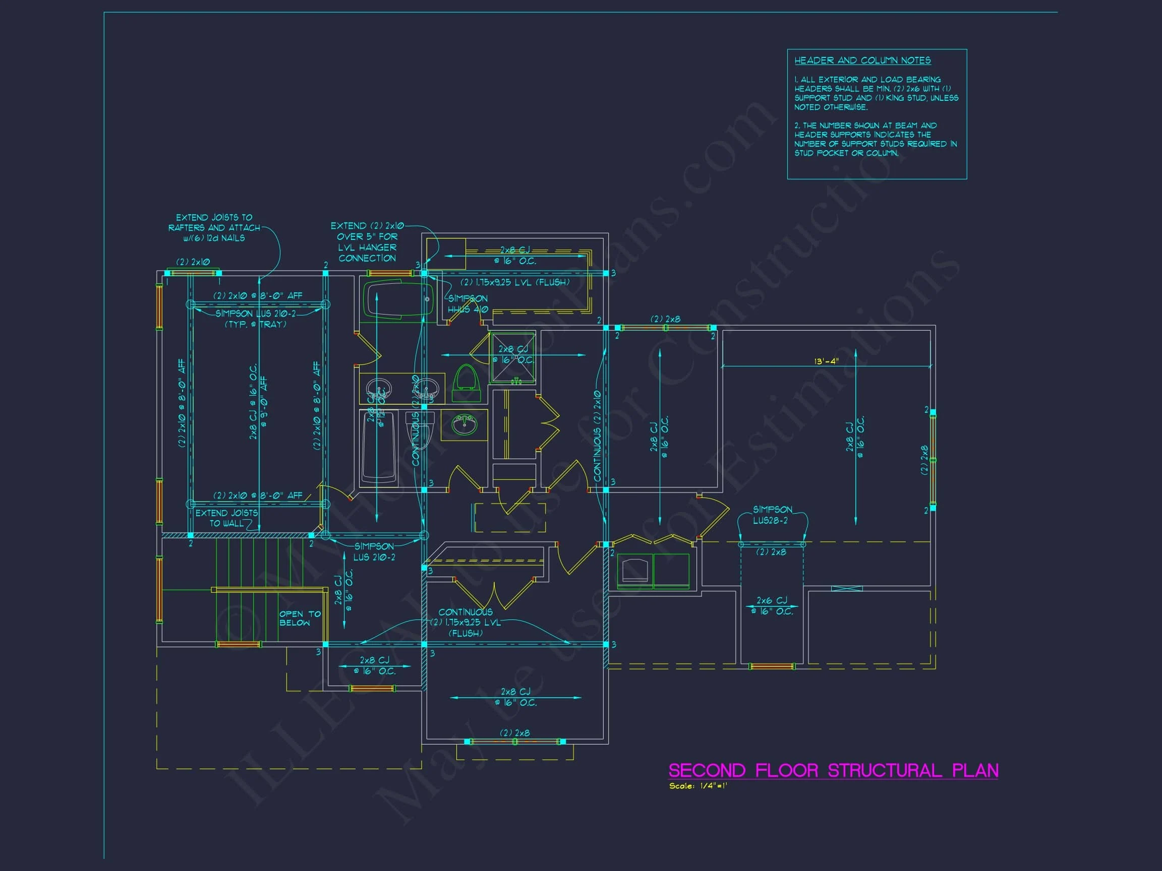 11-1882 HOUSE PLAN - Modern Traditional House Plan | 2-Story Blueprint Design 12 2-Story Blueprint Design
