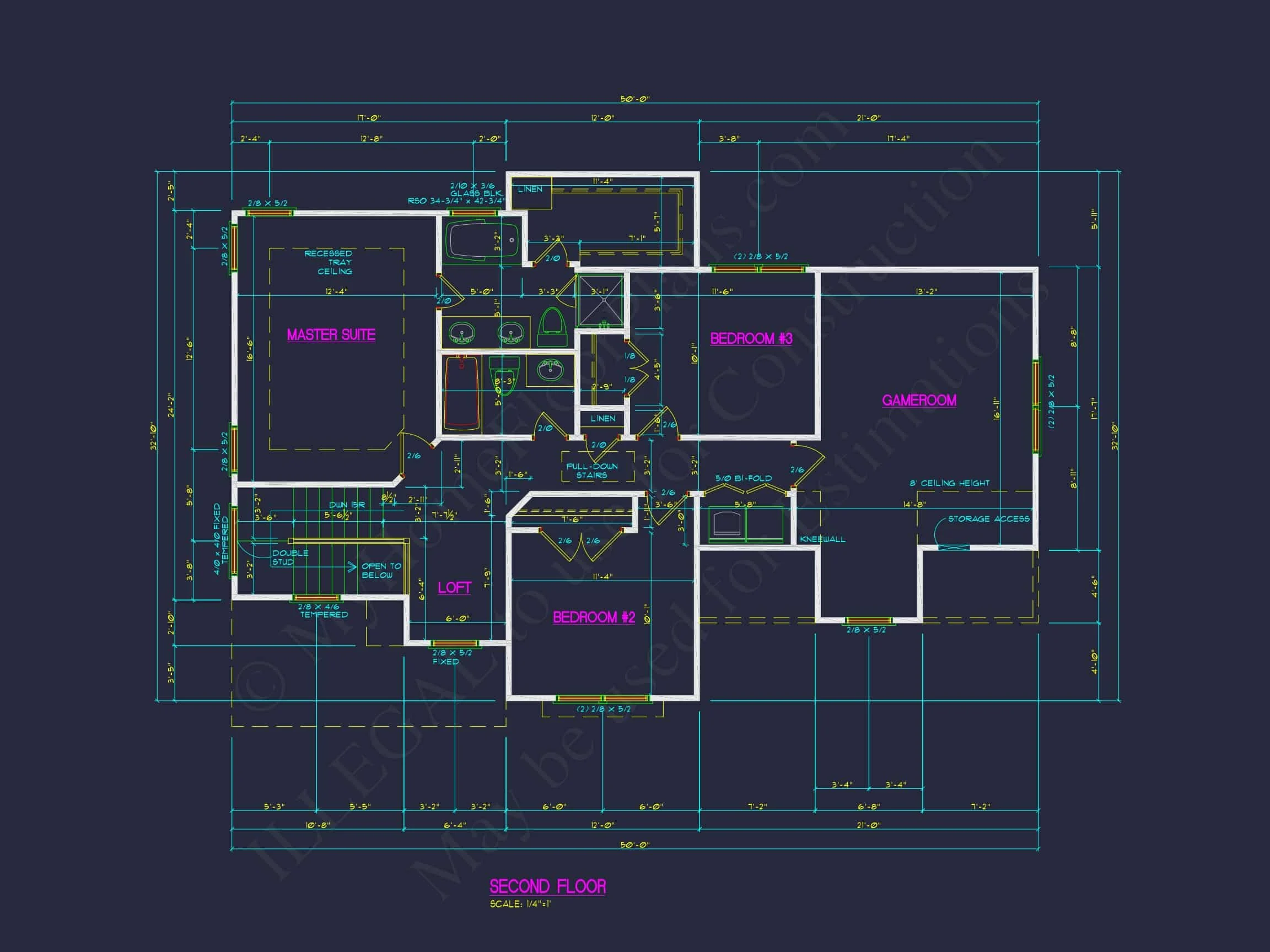 11-1882 HOUSE PLAN - Modern Traditional House Plan | 2-Story Blueprint Design 9 Modern Traditional house Plan