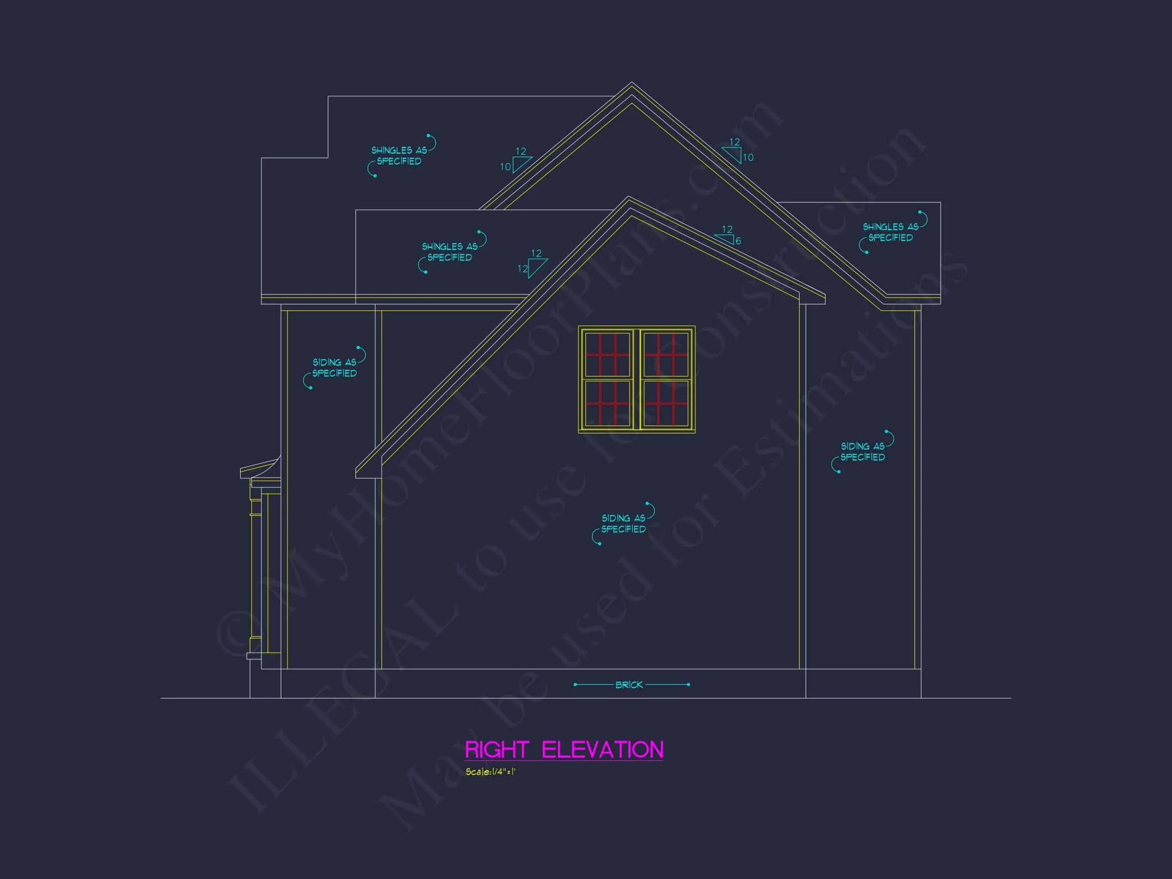 11-1882 HOUSE PLAN - Modern Traditional House Plan | 2-Story Blueprint Design 5 Modern Traditional house Plan