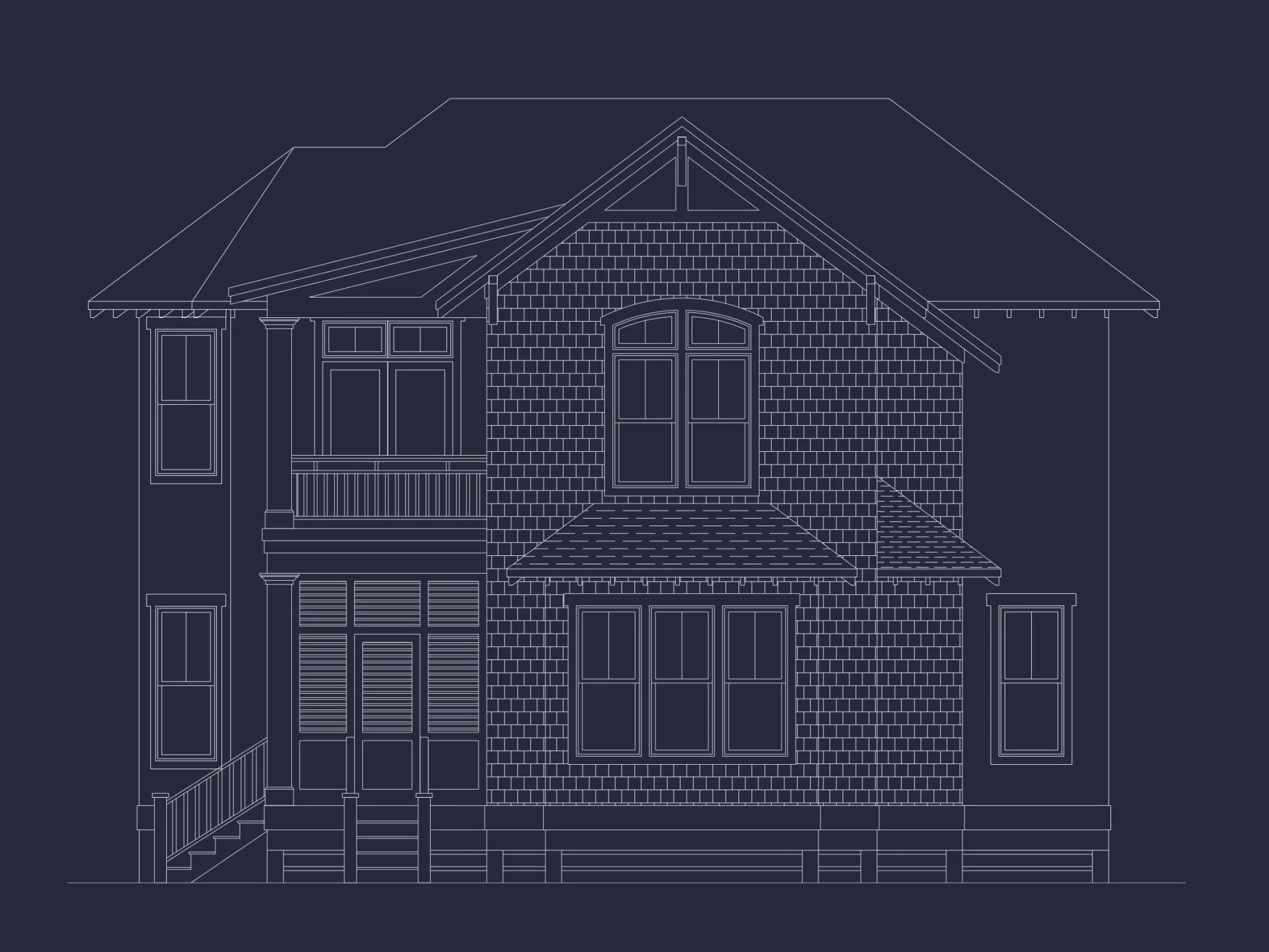 Charming house Floor Plan: Coastal Blueprint with 2 Floors
