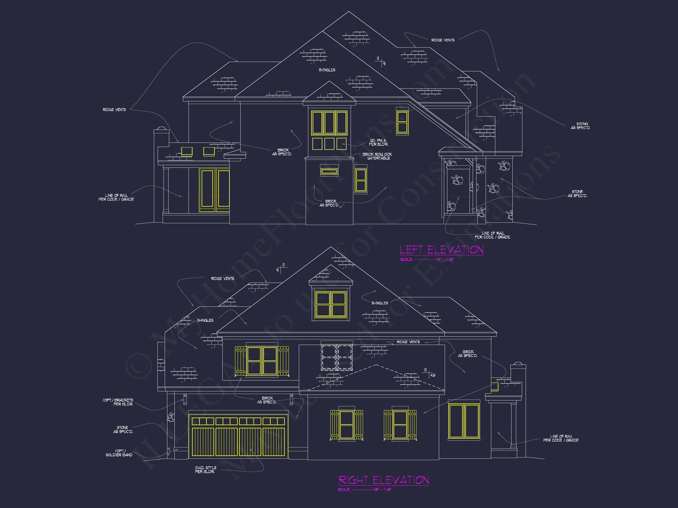 11-1797 HOUSE PLAN - Luxury House Floor Plan with 5 Bedrooms and CAD Designs 10 Luxury house Floor Plan with 5 Bedrooms and CAD Designs