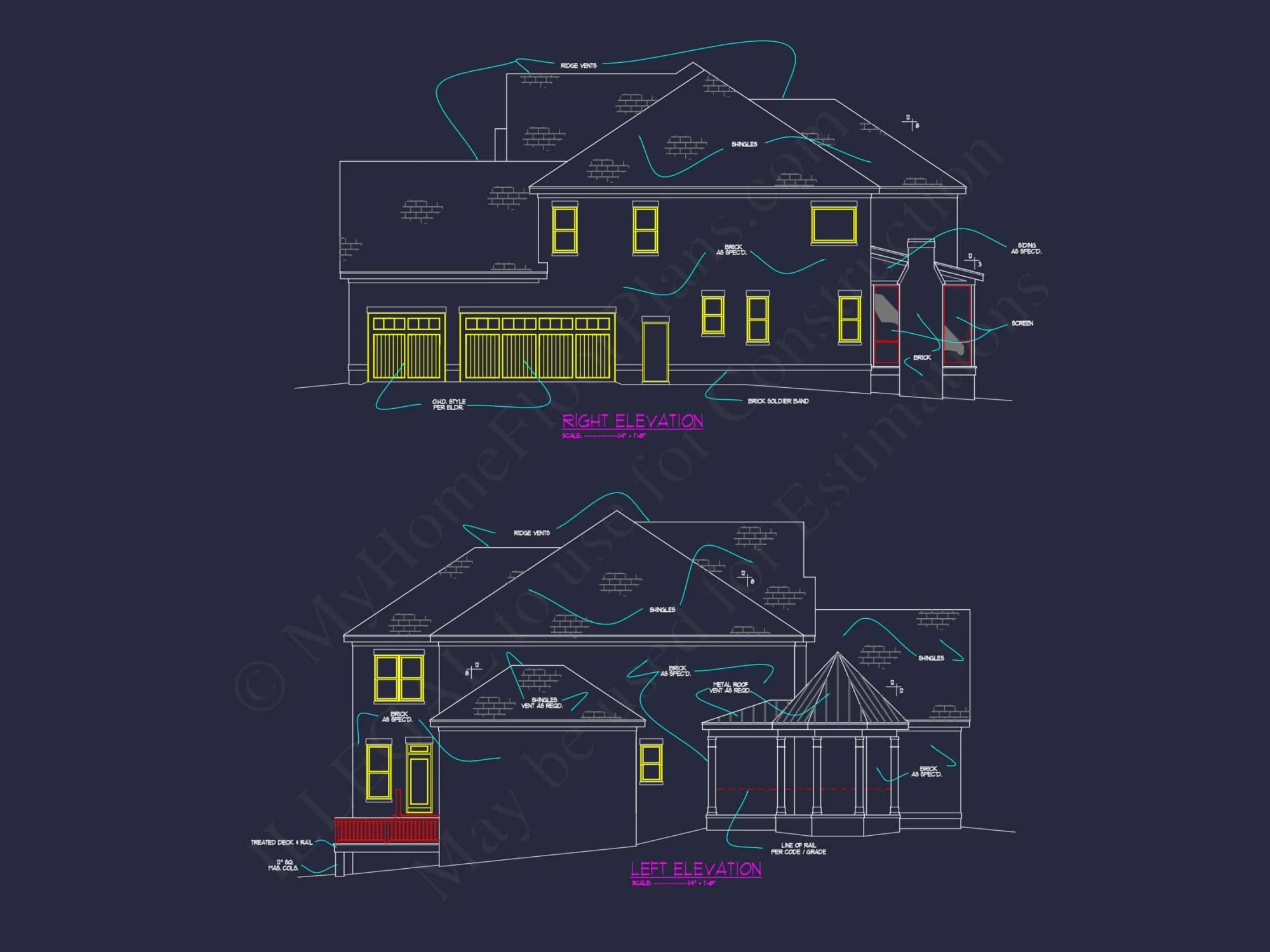 Customizable house Plan with Stunning Architecture and CAD Designs