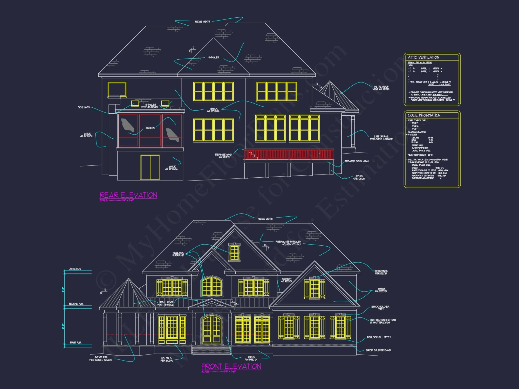 Customizable house Plan with Stunning Architecture and CAD Designs