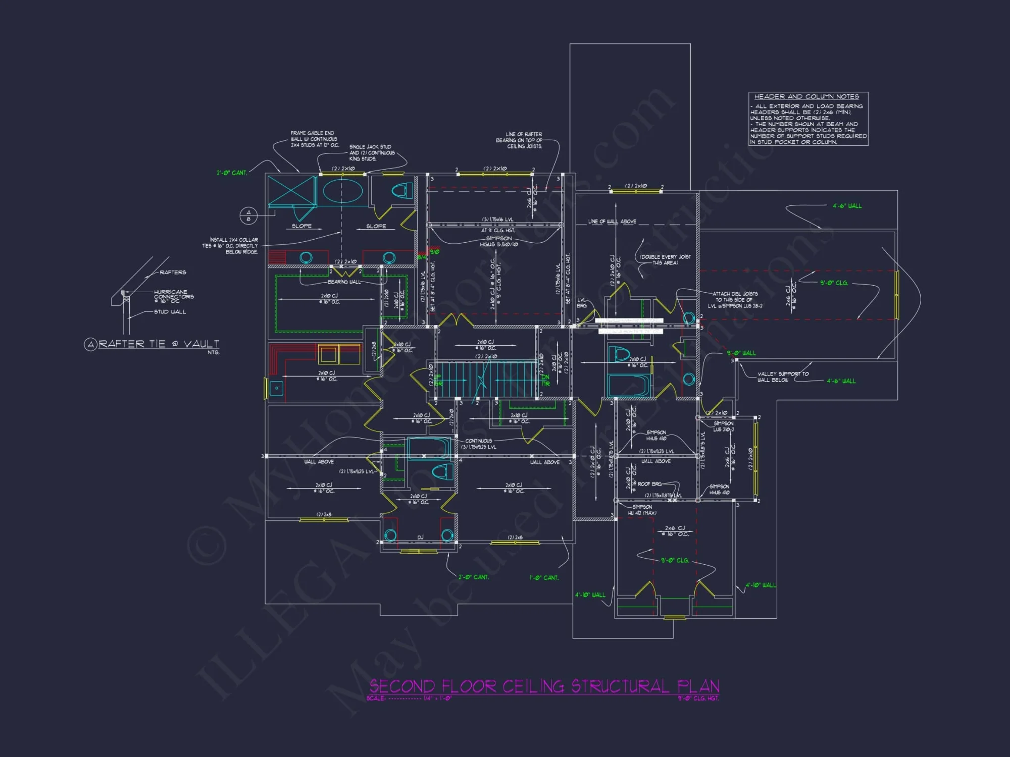 Versatile house Floor Plan with 3 Story CAD Architecture Design