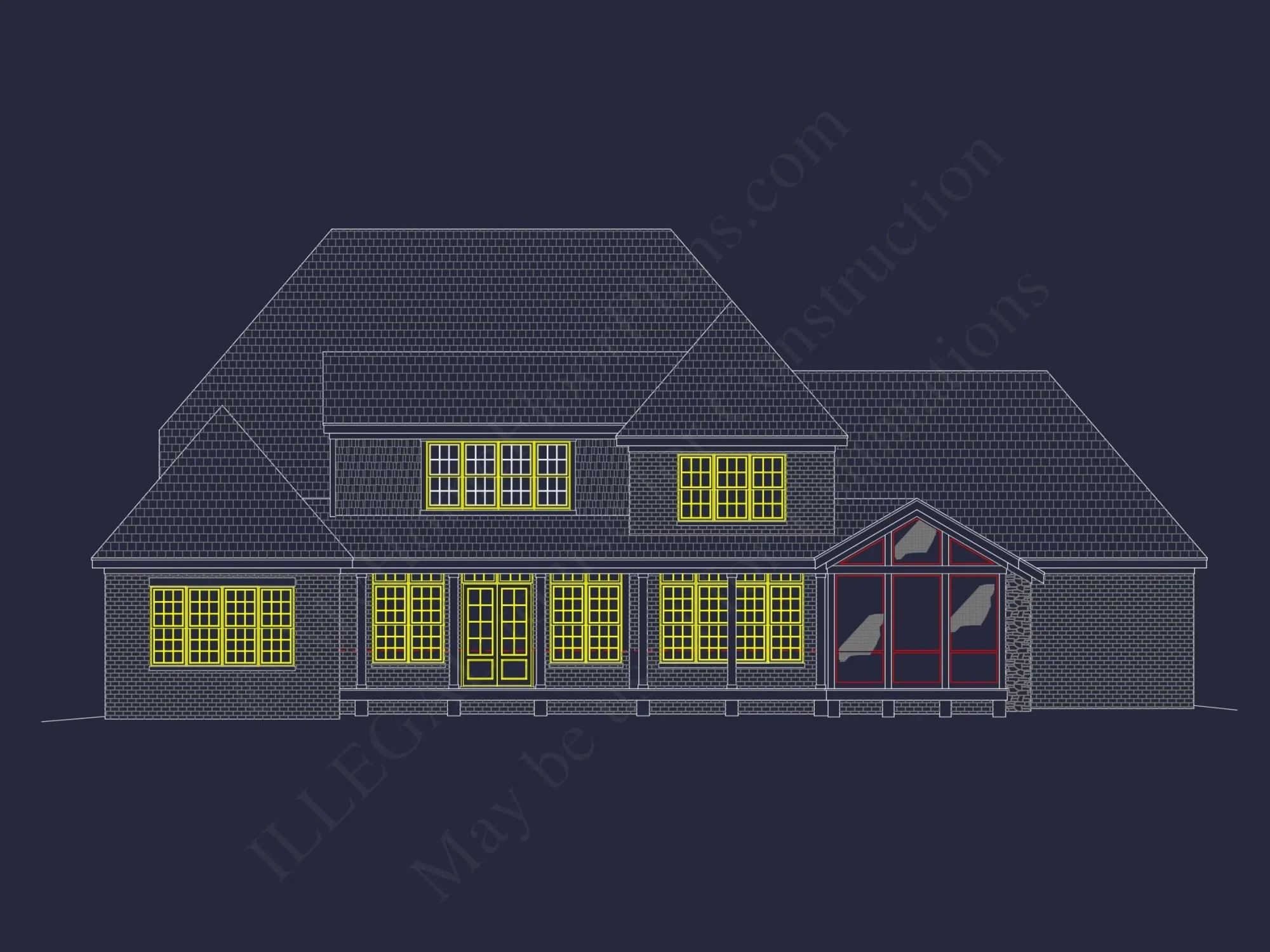 Elegant house Plan with Spacious Floor Plan, Blueprint, and CAD Designs