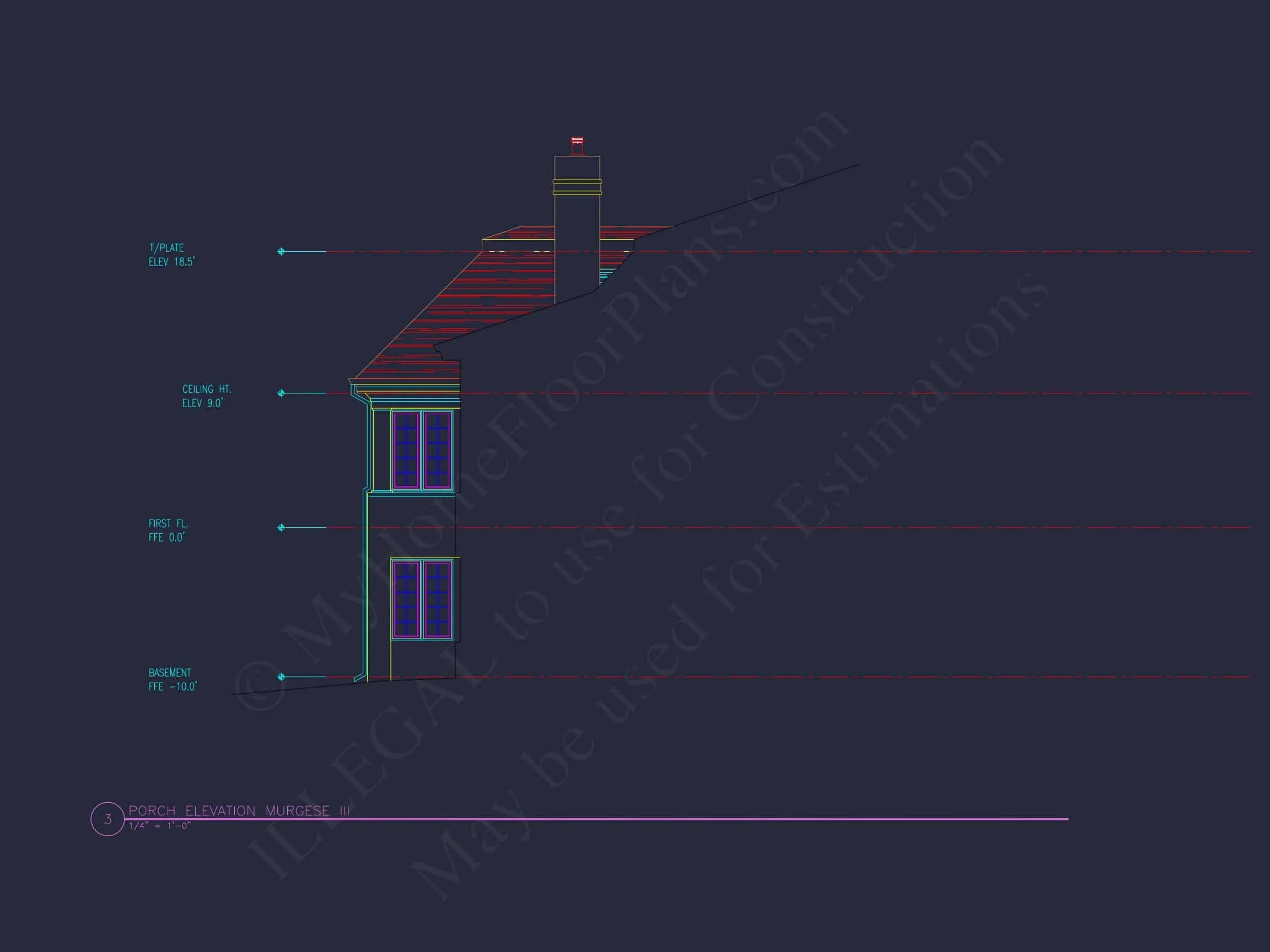 10-1929B HOUSE PLAN - 4-Bed, 4-Bath, 6,029 SF French Country Duplex House Plan 12 Stunning Duplex house Plan with CAD and Architecture Designs