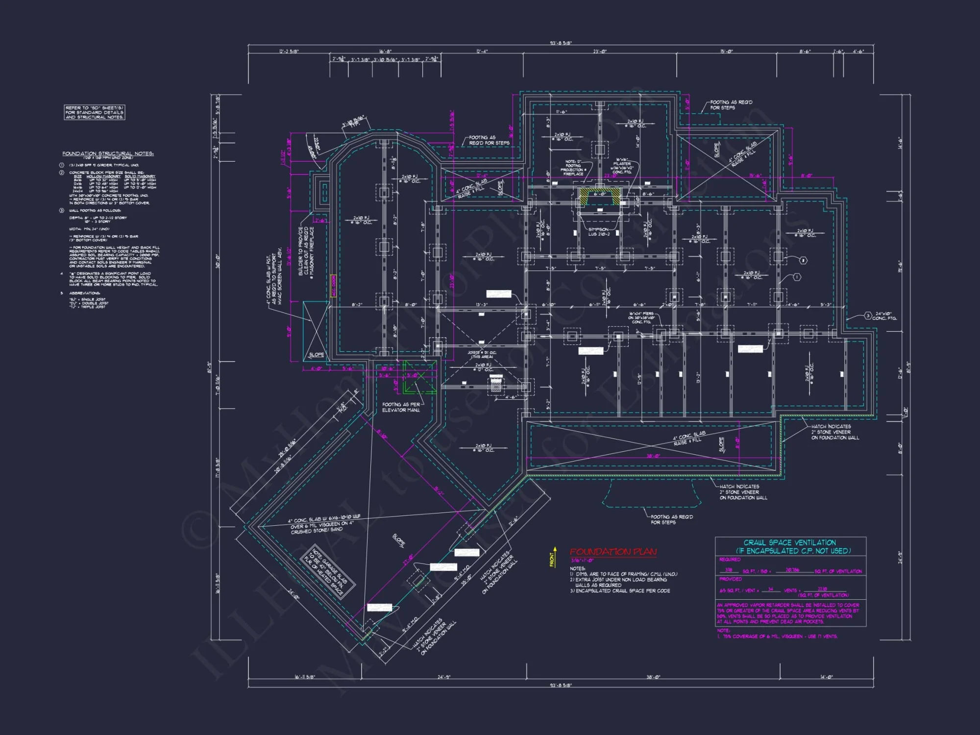 Elegant Colonial Revival house Plan with Detailed Floor Designs