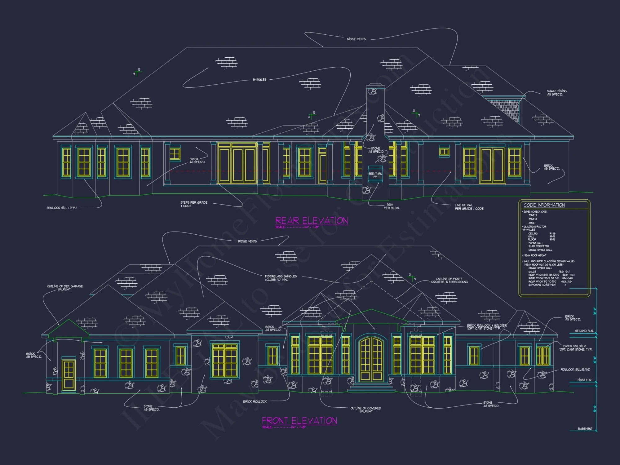 Luxury house Blueprint with Stunning CAD Floor Plan Designs