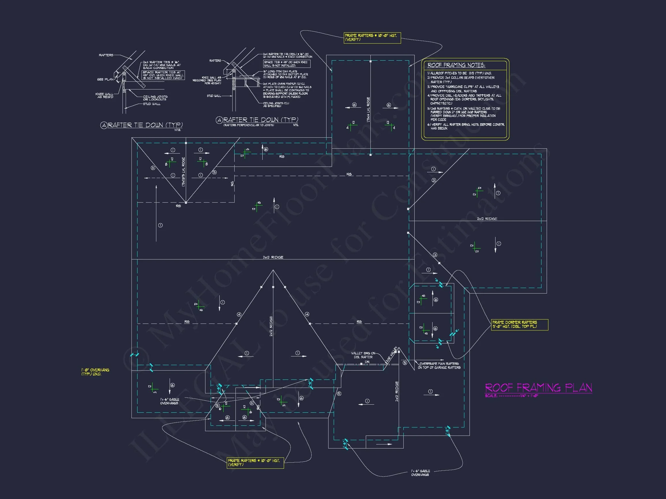 10-1734 House PLAN - 5-Bed, 5.5-Bath, 4186 SF Traditional Craftsman House Plan 31 Elegant house Blueprint – Floor Plan & CAD Architecture Design