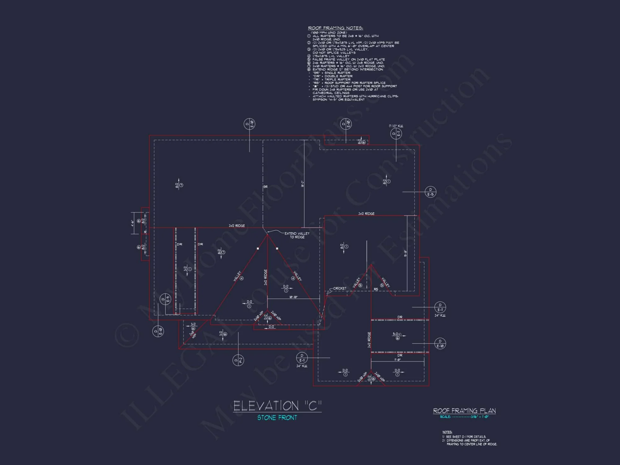 Explore Modern house Floor Plan: CAD Blueprint Designs