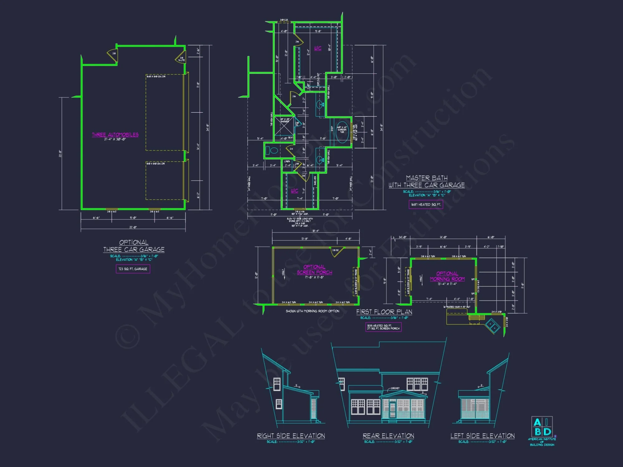 Explore Modern house Floor Plan: CAD Blueprint Designs