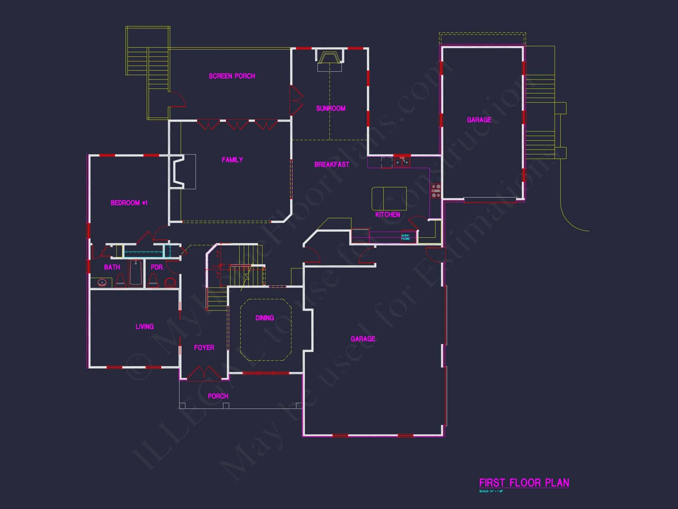 9-POTTS HOUSE PLAN - House Architecture Blueprint: CAD Floor Plan Designs 7 house Architecture Blueprint: CAD Floor Plan Designs