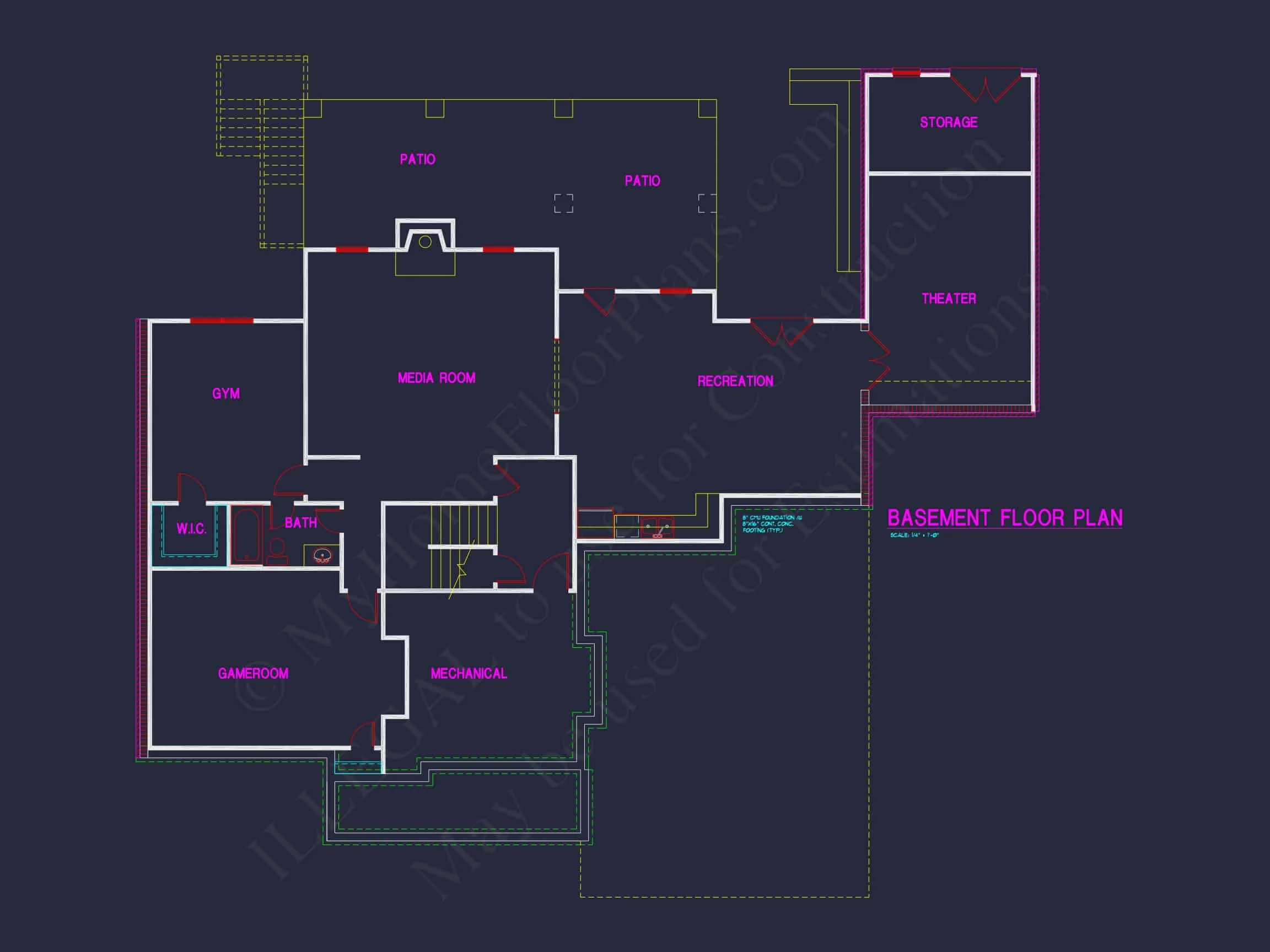 9-POTTS HOUSE PLAN - House Architecture Blueprint: CAD Floor Plan Designs 6 house Architecture Blueprint: CAD Floor Plan Designs