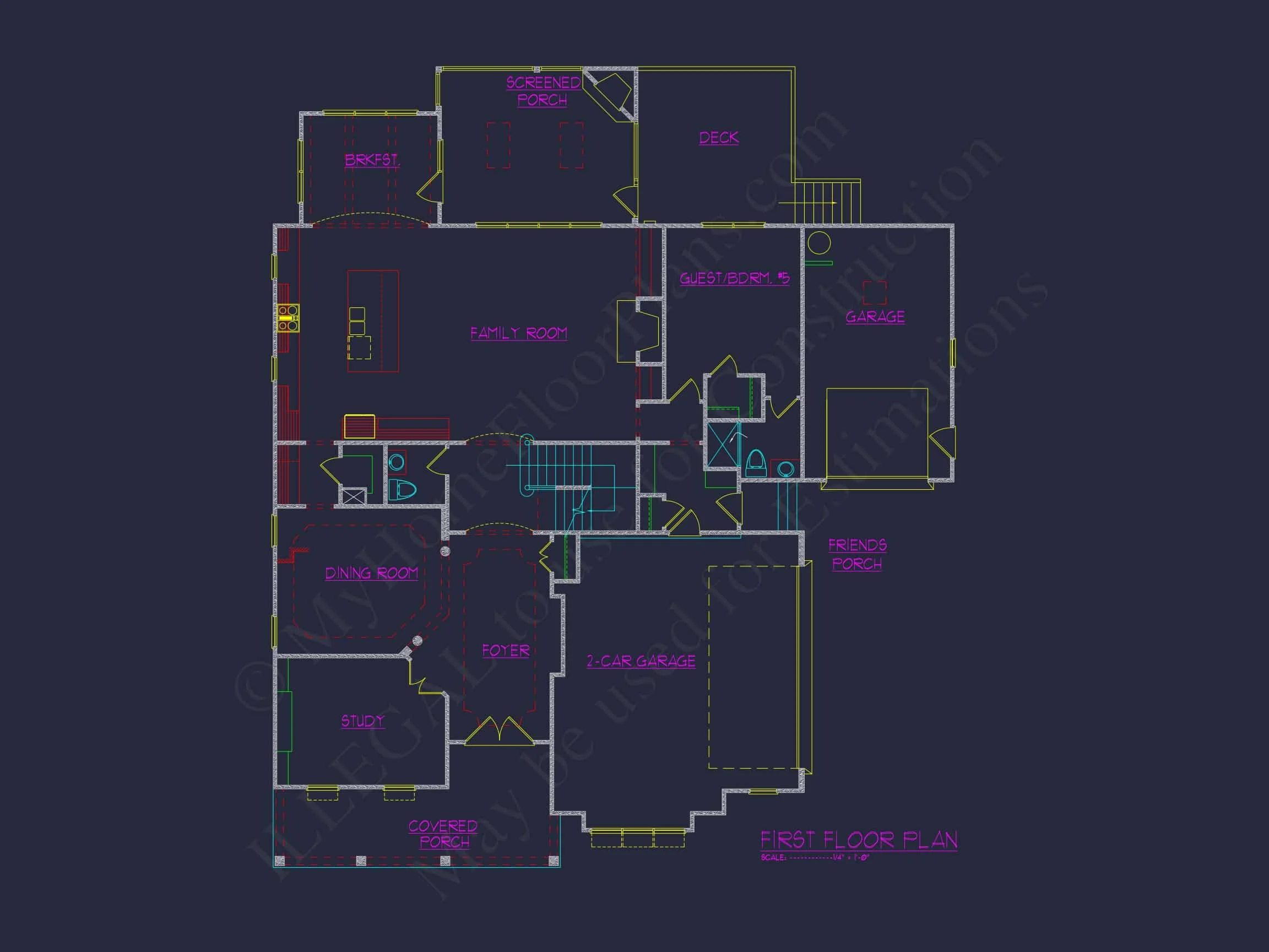 9-1566 HOUSE PLAN - Custom 3-Story House Plan with CAD Designs and Floor Blueprint 5 Custom 3-Story house Plan with CAD Designs and Floor Blueprint