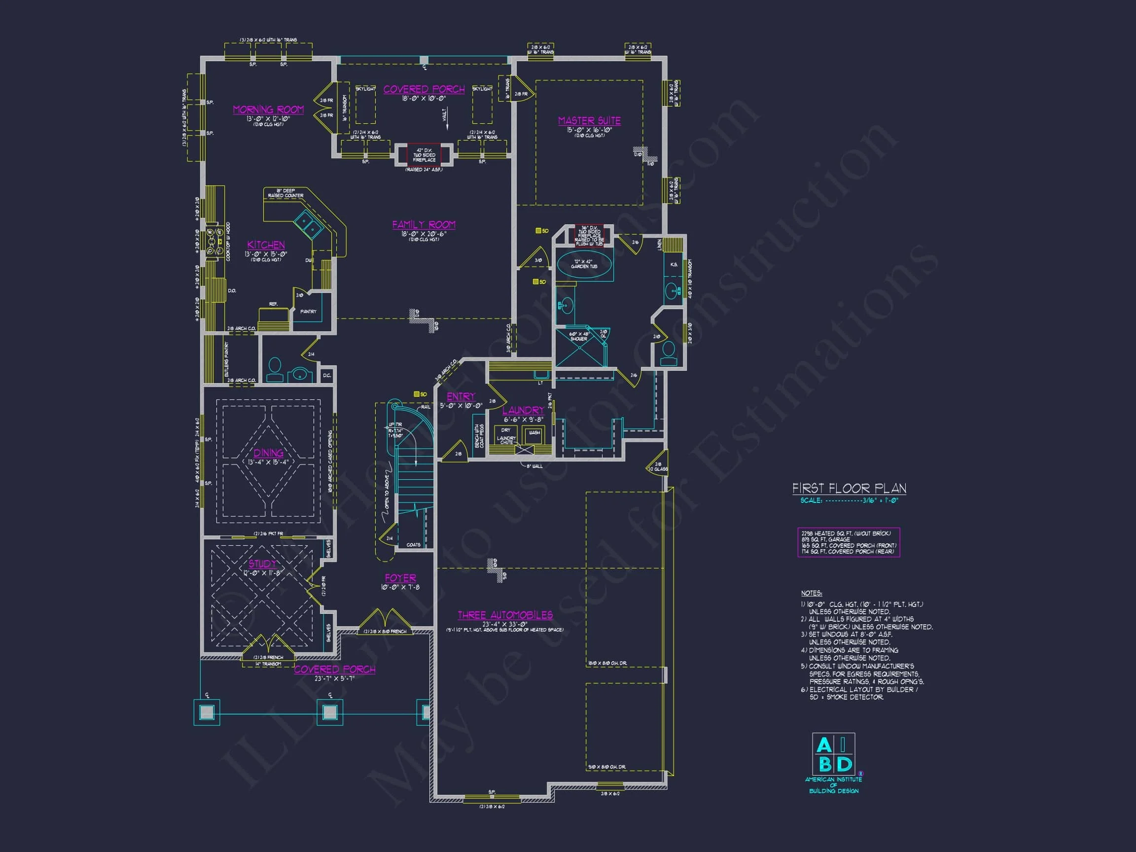 8-2039 HOUSE PLAN - Stunning Transitional House Plan with 2 Stories & 4, 662 SF 19 Stunning Transitional house Plan with 2 Stories & 4, 662 SF