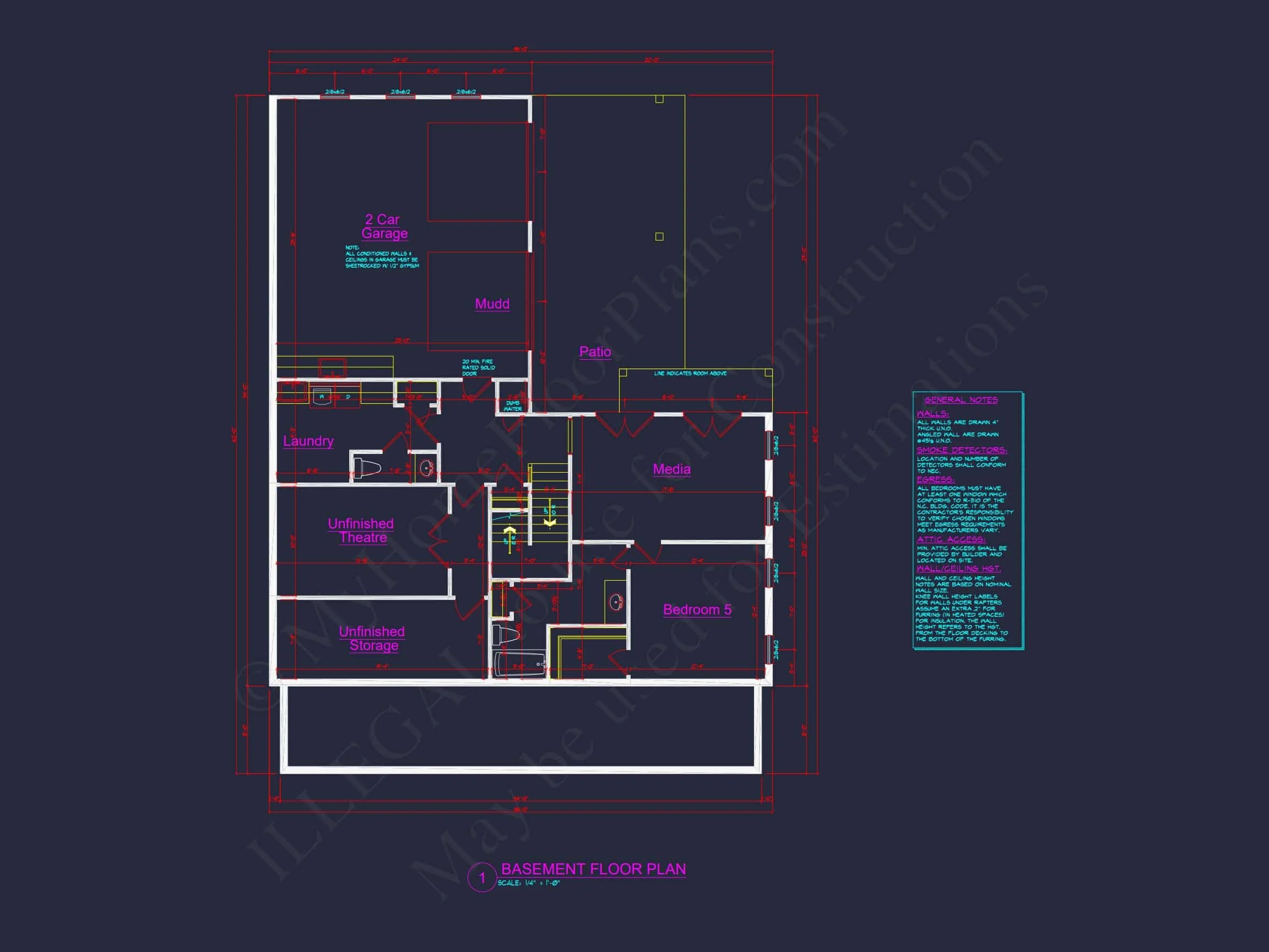 8-1761 HOUSE PLAN - Elegant House Plan with 3 Floors, CAD Designs, and 5 Bedrooms 14 Elegant house Plan with 3 Floors, CAD Designs, and 5 Bedrooms