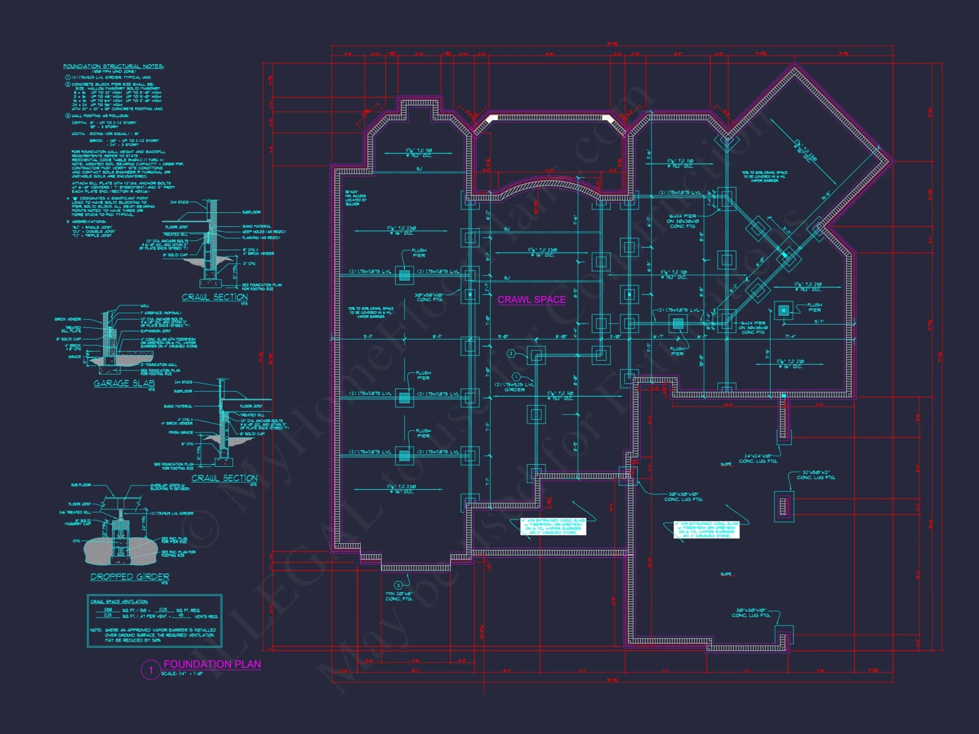 Luxury house Floor Plan with 5 Beds, 5.5 Baths, and CAD Designs