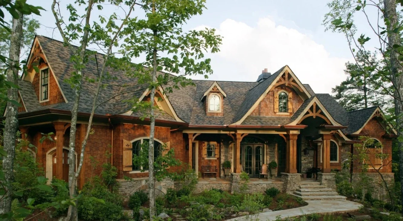 8-1446 HOUSE Plan - Rustic Craftsman Cottage House Plan – 5 Bedrooms, 5 Baths, 4,587 Sq Ft 2 Luxury house Plan: CAD Architecture Floor Design with 5 Beds