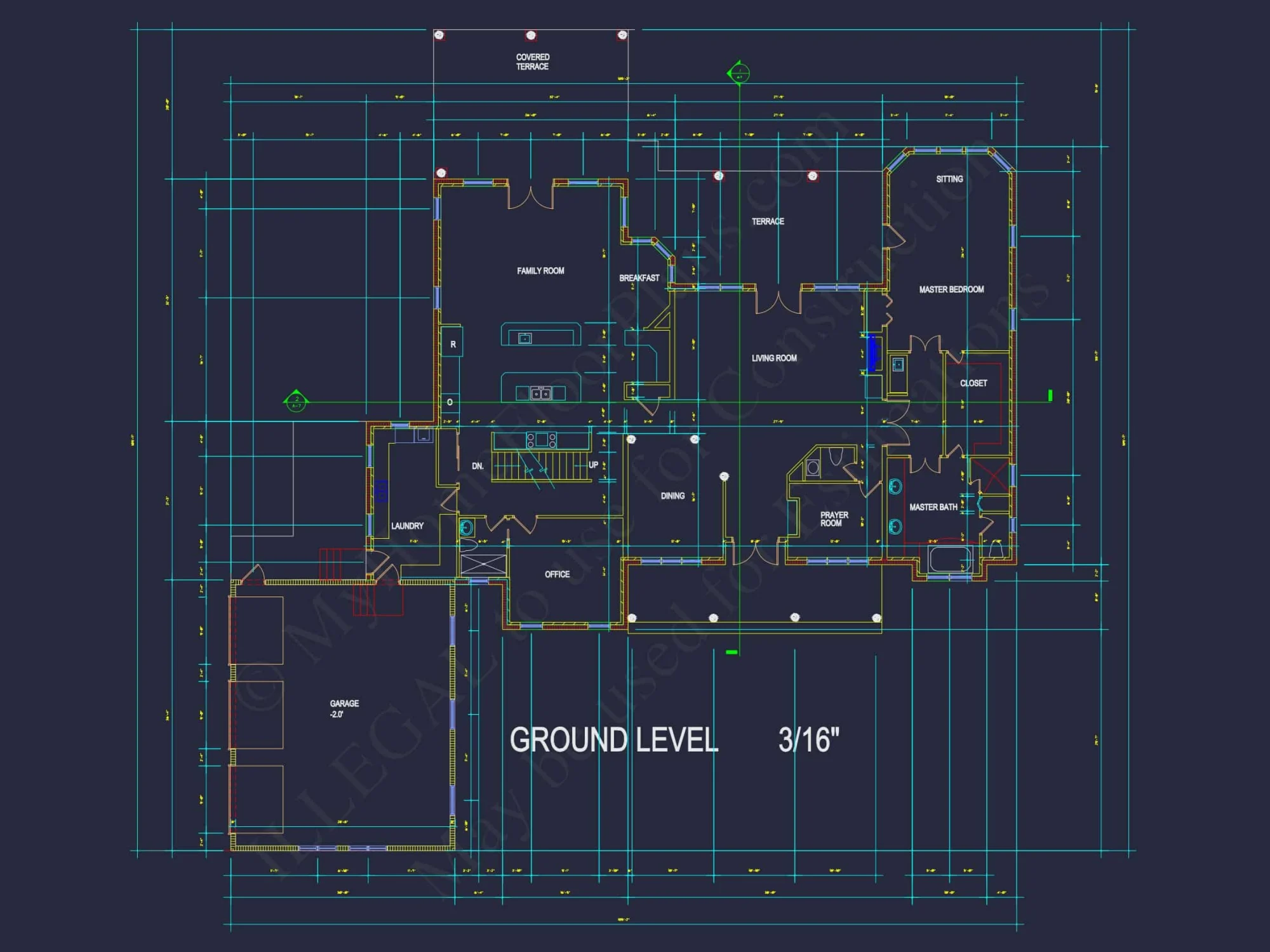 Elegant house Floor Plan with CAD Designs and Blueprints
