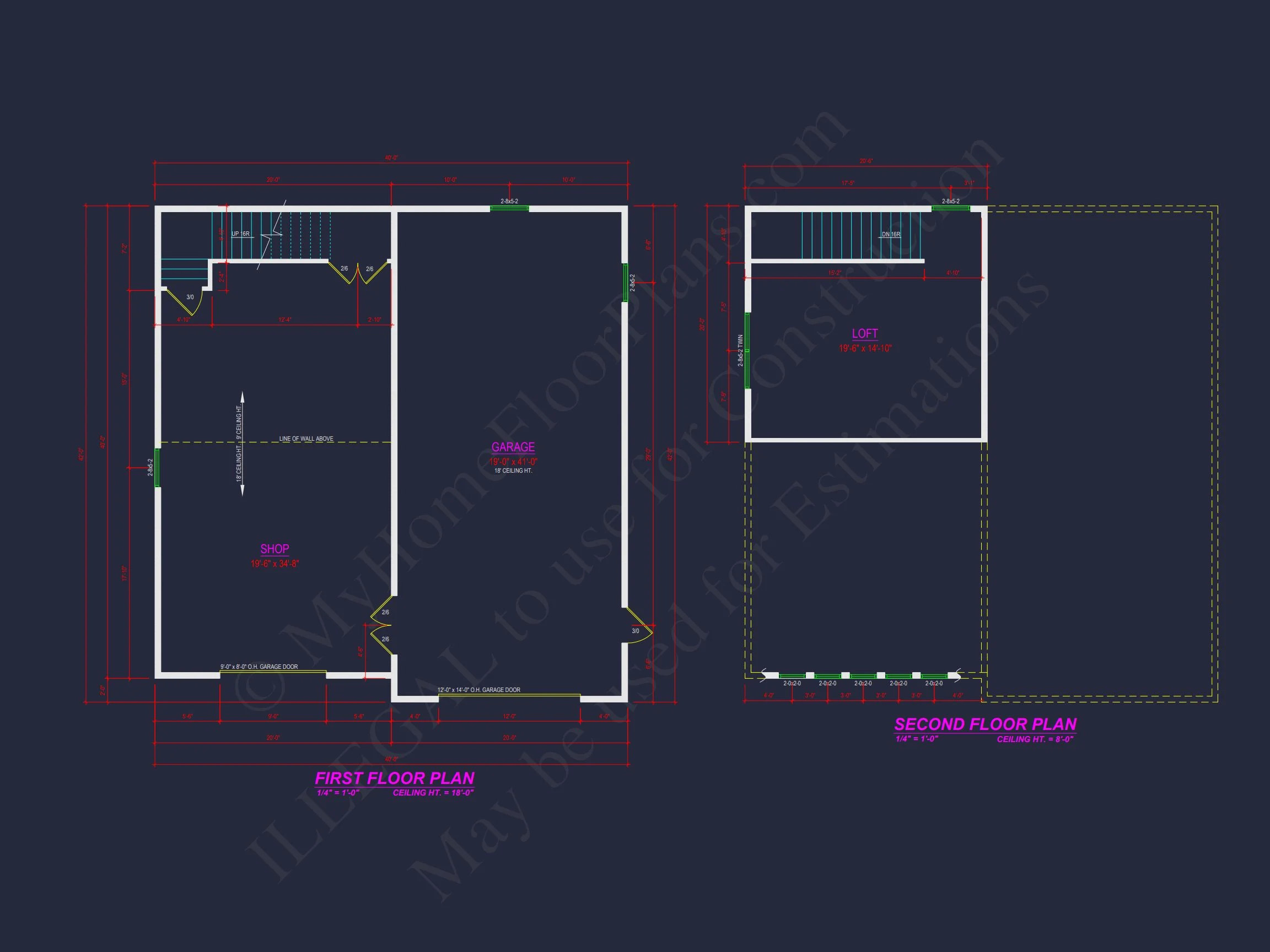 19-1742 RV GARAGE PLAN - Modern RV Garage House Plan with CAD Designs and Floor Plans 4 Modern RV Garage house Plan with CAD Designs and Floor Plans