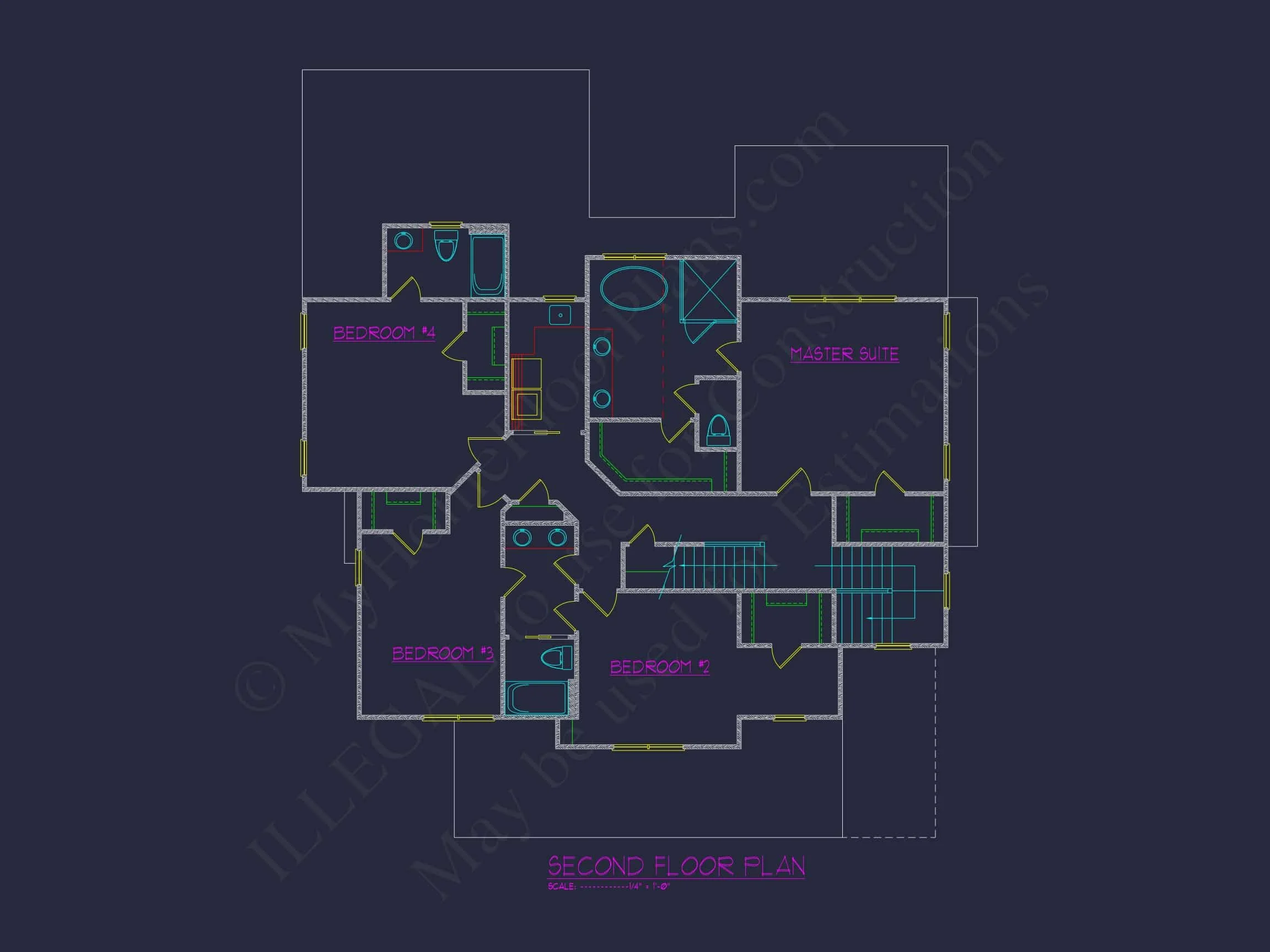 16-1763 HOUSE PLAN - 5-Bed, 3.5-Bath, 3,955 SF Modern Farmhouse Home Plan 8 Elegant house Plan with 5 Beds, CAD Designs, and Spacious Floor Plan