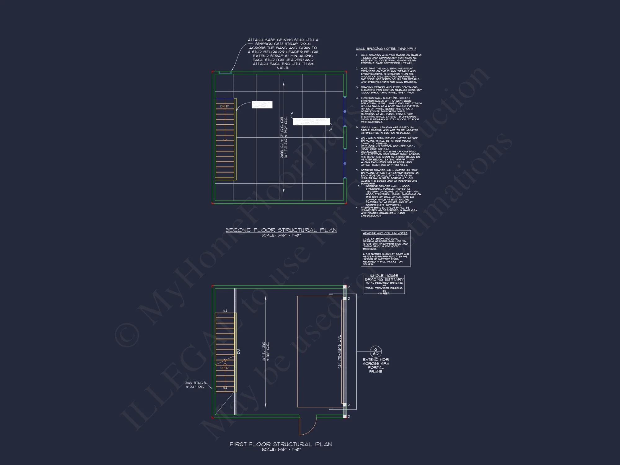 Modern Garage with Living Space Floor Plan and CAD Designs