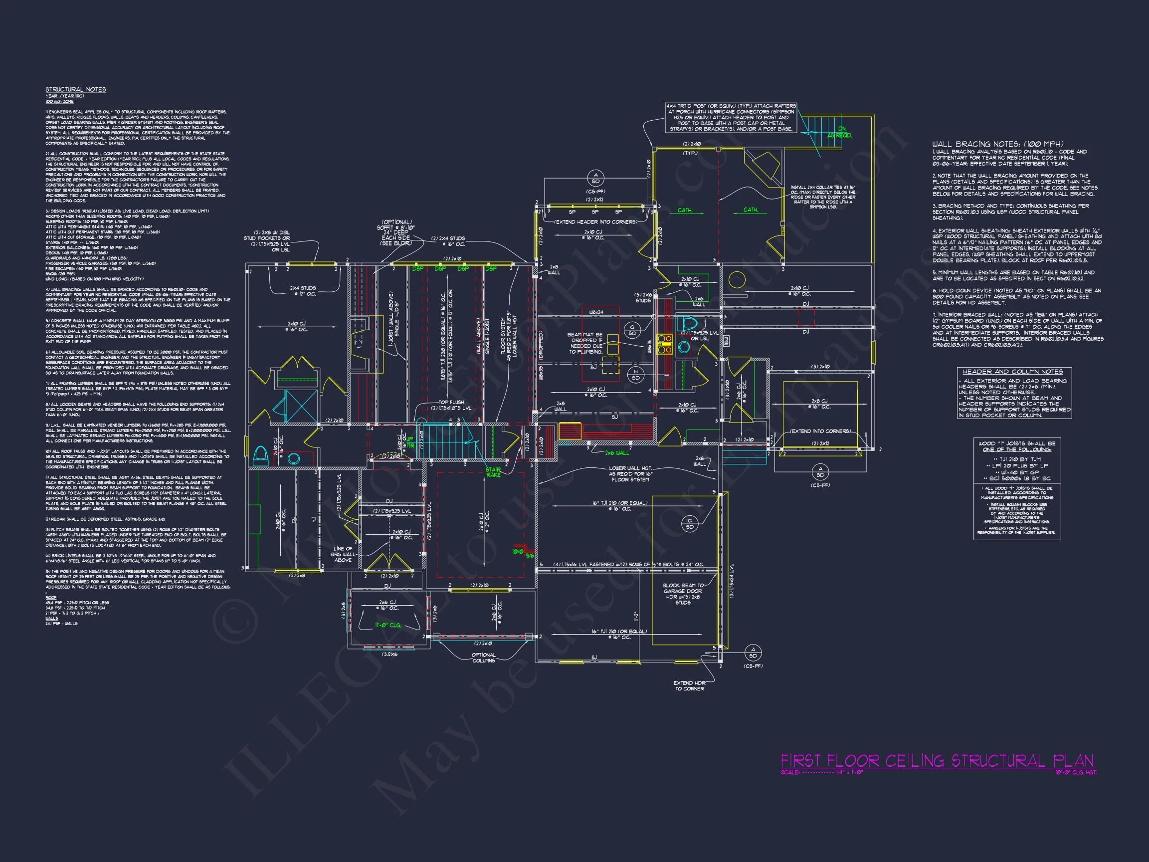 15-1722 HOUSE PLAN - 5-Bed, 5-Bath, 4,355 SF Traditional Craftsman House Plan 12 Modern Traditional house Plan with Detailed Blueprint Designs