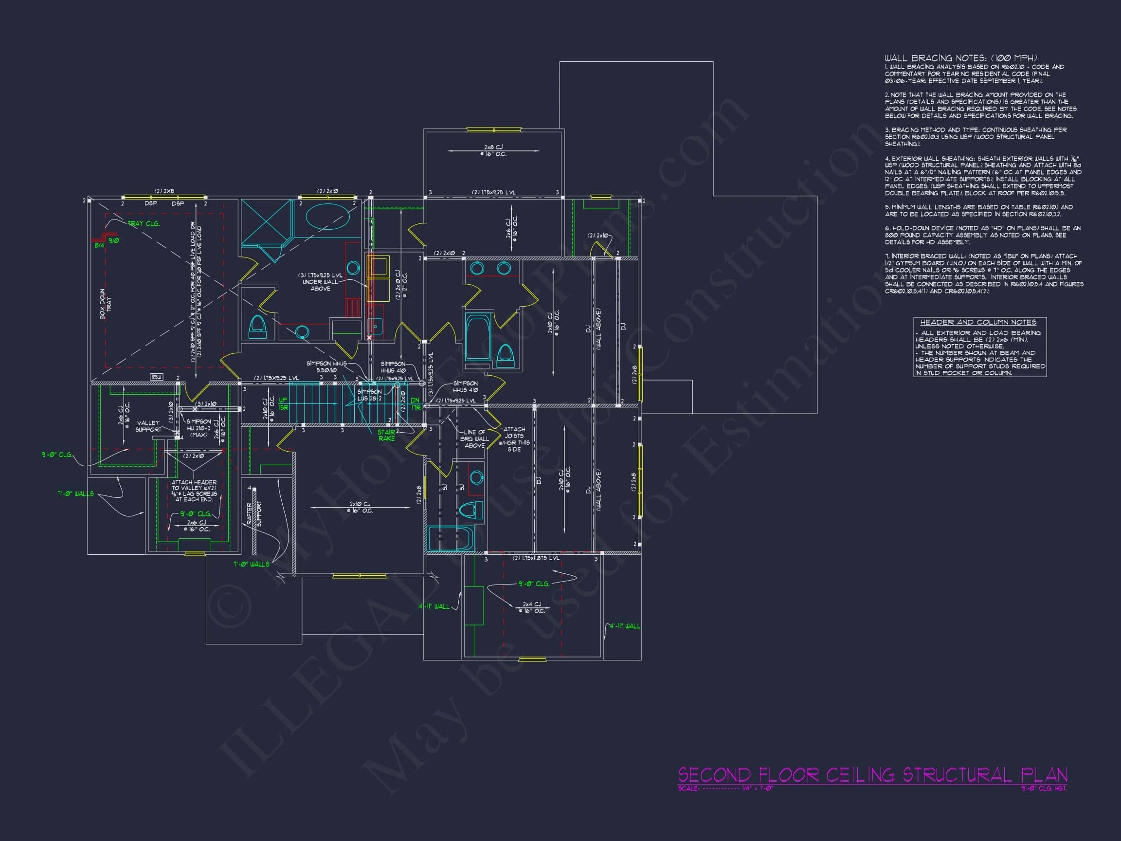 15-1722 HOUSE PLAN - 5-Bed, 5-Bath, 4,355 SF Traditional Craftsman House Plan 13 Modern Traditional house Plan with Detailed Blueprint Designs