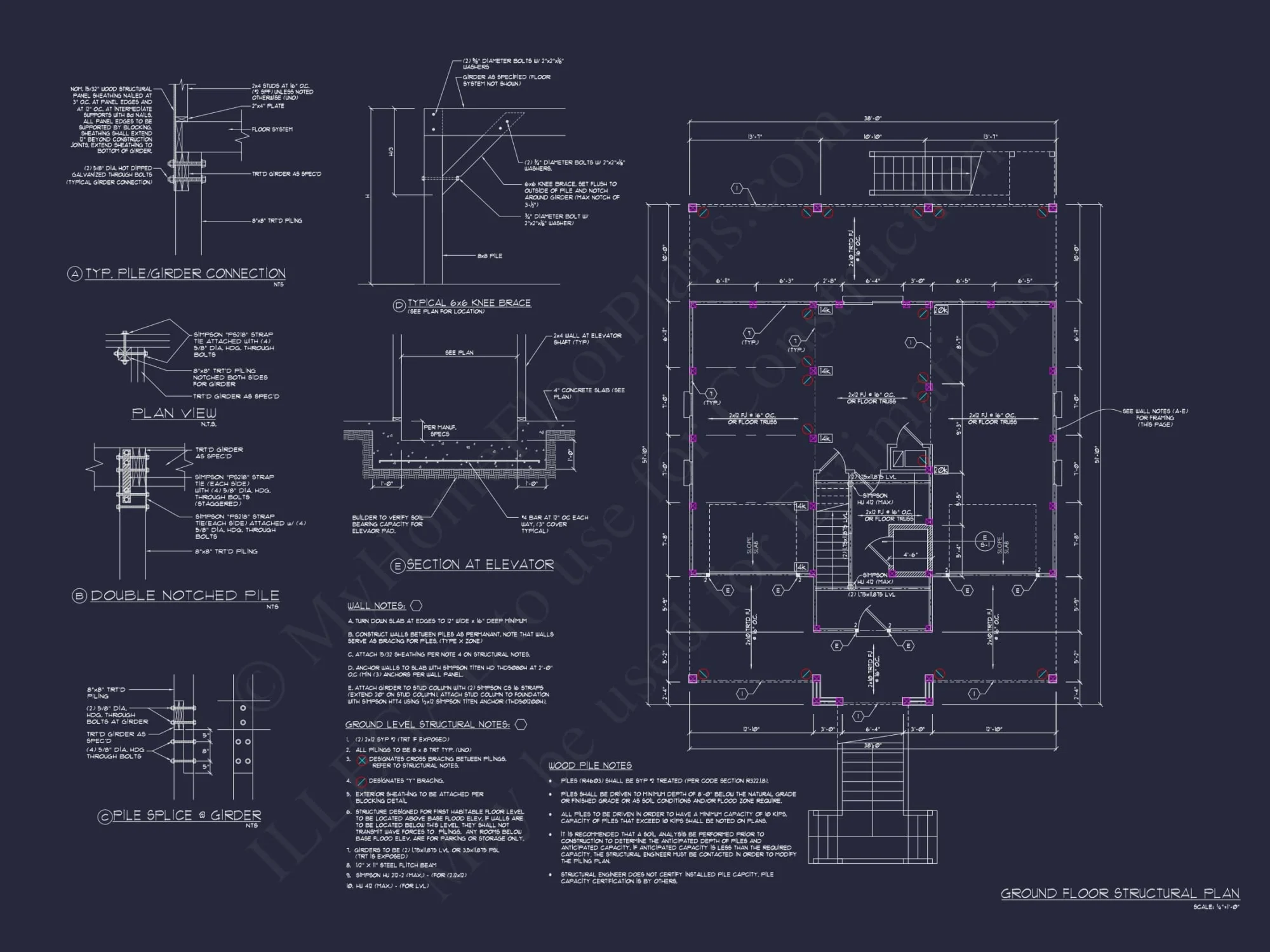 Stunning Beach house Plan with CAD and Architecture Designs