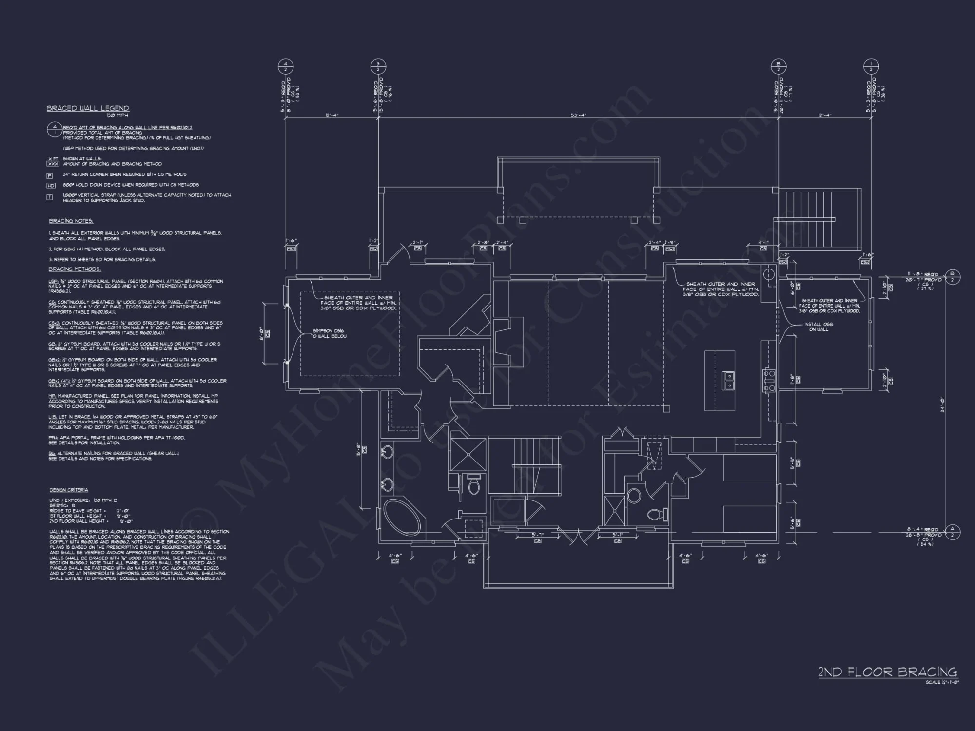 Oceanfront Luxury house Plan with 7 Bedrooms and CAD Designs