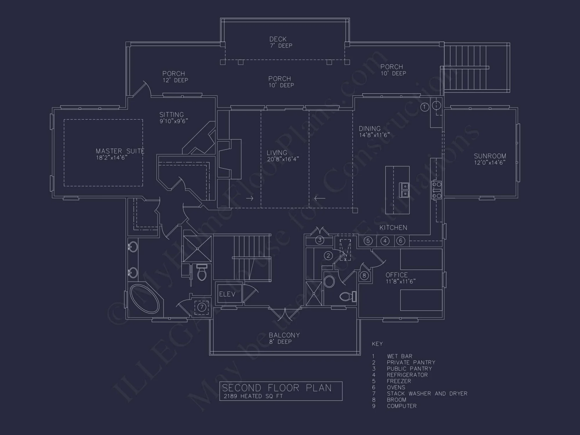 Oceanfront Luxury house Plan with 7 Bedrooms and CAD Designs
