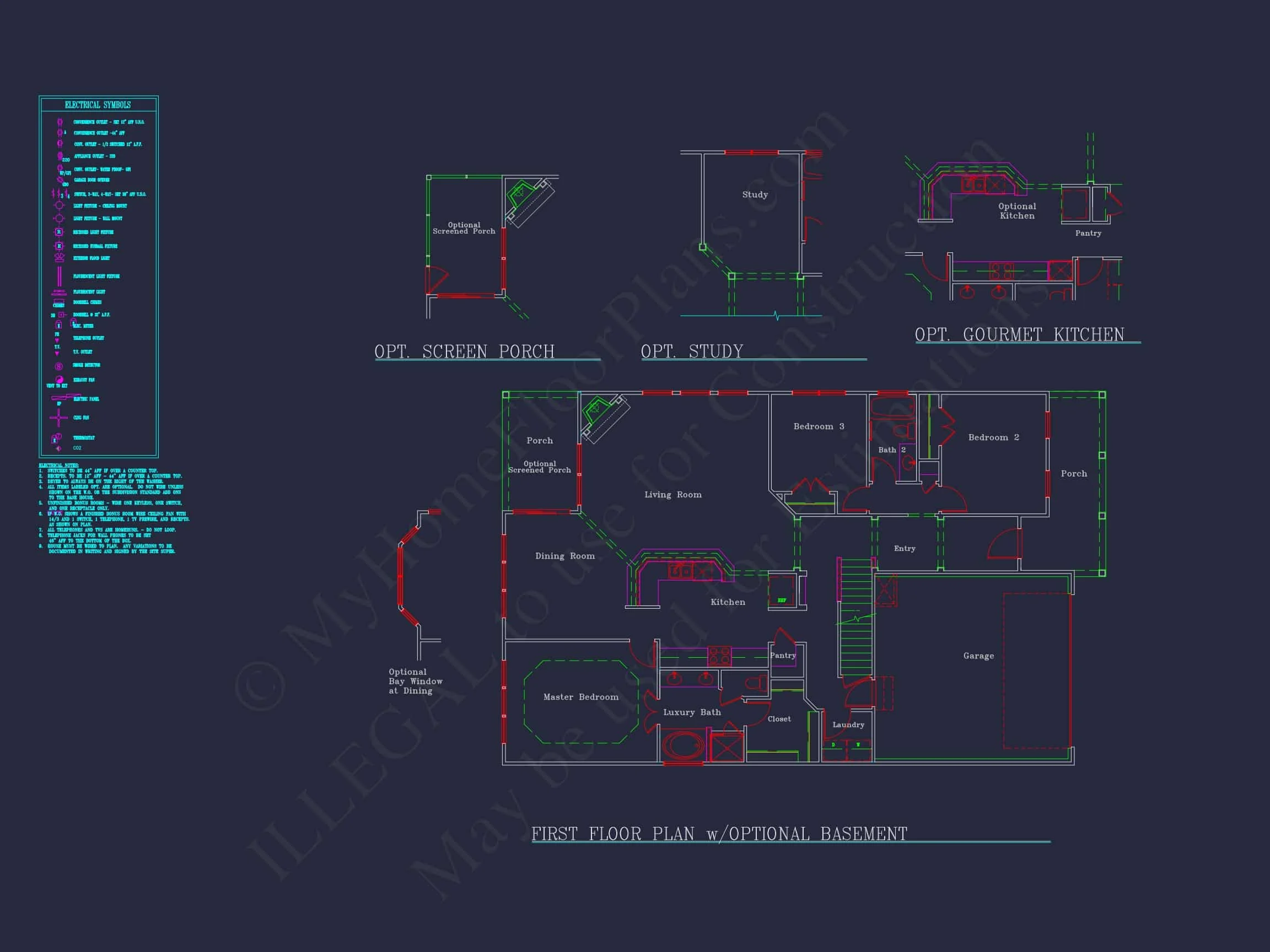 12-2145 HOUSE PLAN - Dream Colonial House Floor Plan: 2-Story Blueprint & CAD Designs 27 Dream Colonial house Floor Plan: 2-Story Blueprint & CAD Designs