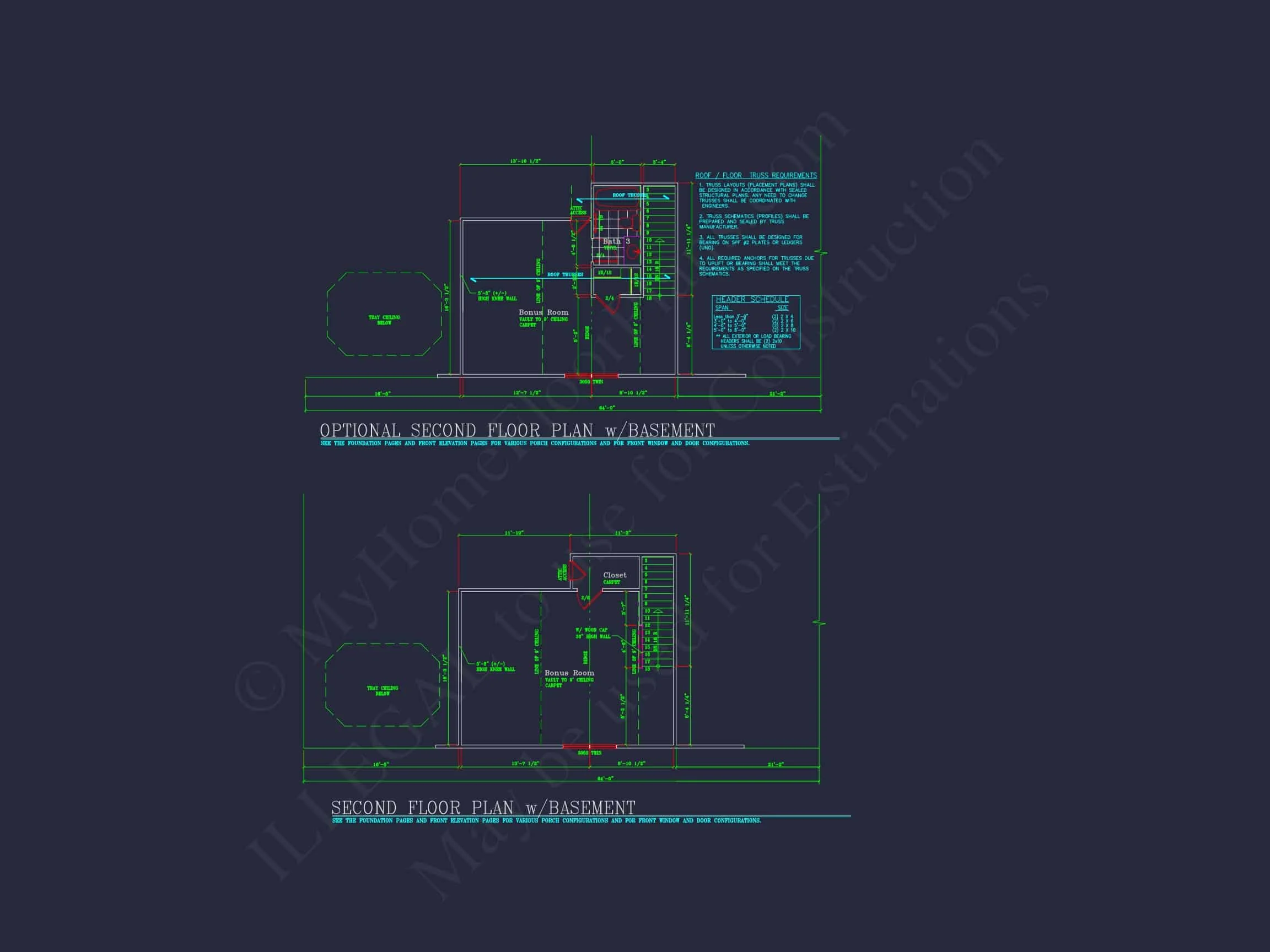 12-2145 HOUSE PLAN - Dream Colonial House Floor Plan: 2-Story Blueprint & CAD Designs 24 Dream Colonial house Floor Plan: 2-Story Blueprint & CAD Designs