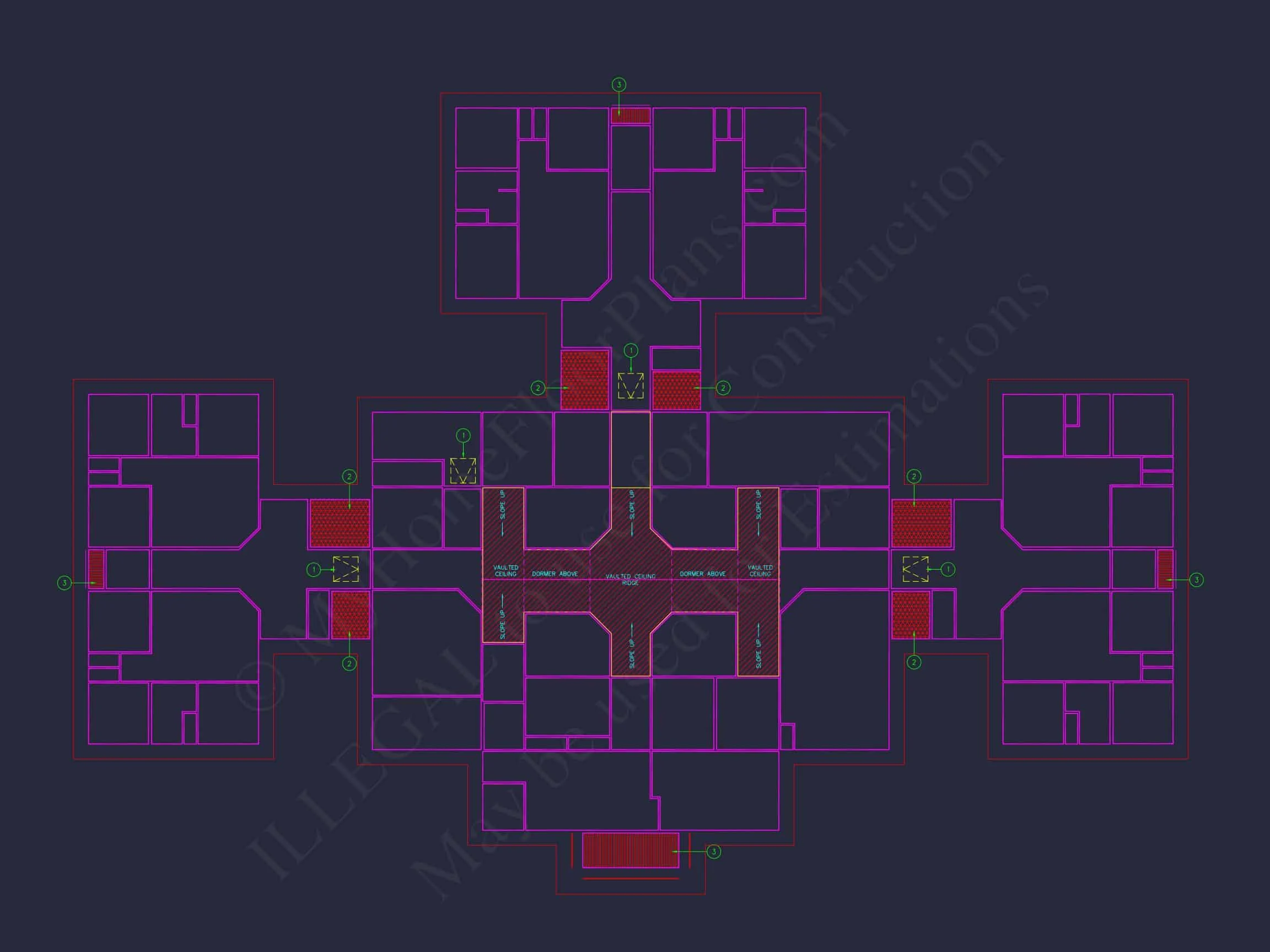 9-1589 BOARDING SCHOOL PLAN - Institutional House Plan with CAD Blueprint - 11, 991 SF Design 7 Institutional house Plan with CAD Blueprint - 11, 991 SF Design