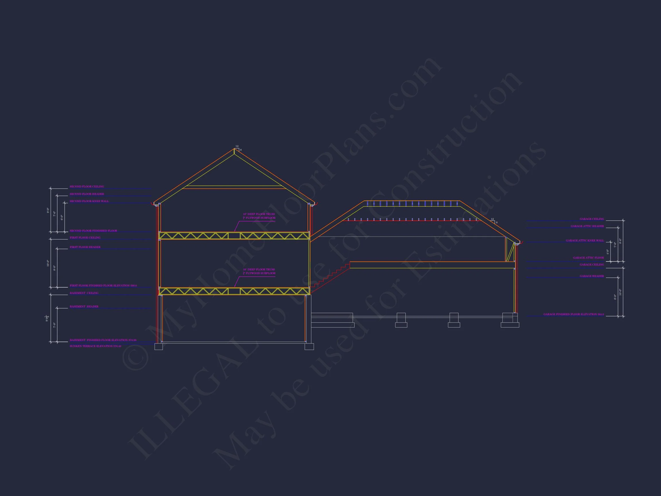 9-1338 HOUSE PLAN - Stunning Georgian House Plan with 4 Beds, 7 Baths, and 3 Stories 15 Stunning Georgian house Plan with 4 Beds, 7 Baths, and 3 Stories