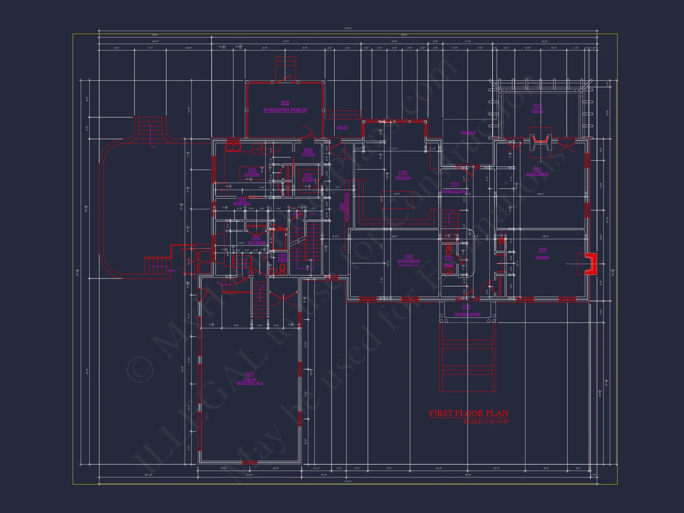 9-1338 HOUSE PLAN - Stunning Georgian House Plan with 4 Beds, 7 Baths, and 3 Stories 12 Stunning Georgian house Plan with 4 Beds, 7 Baths, and 3 Stories