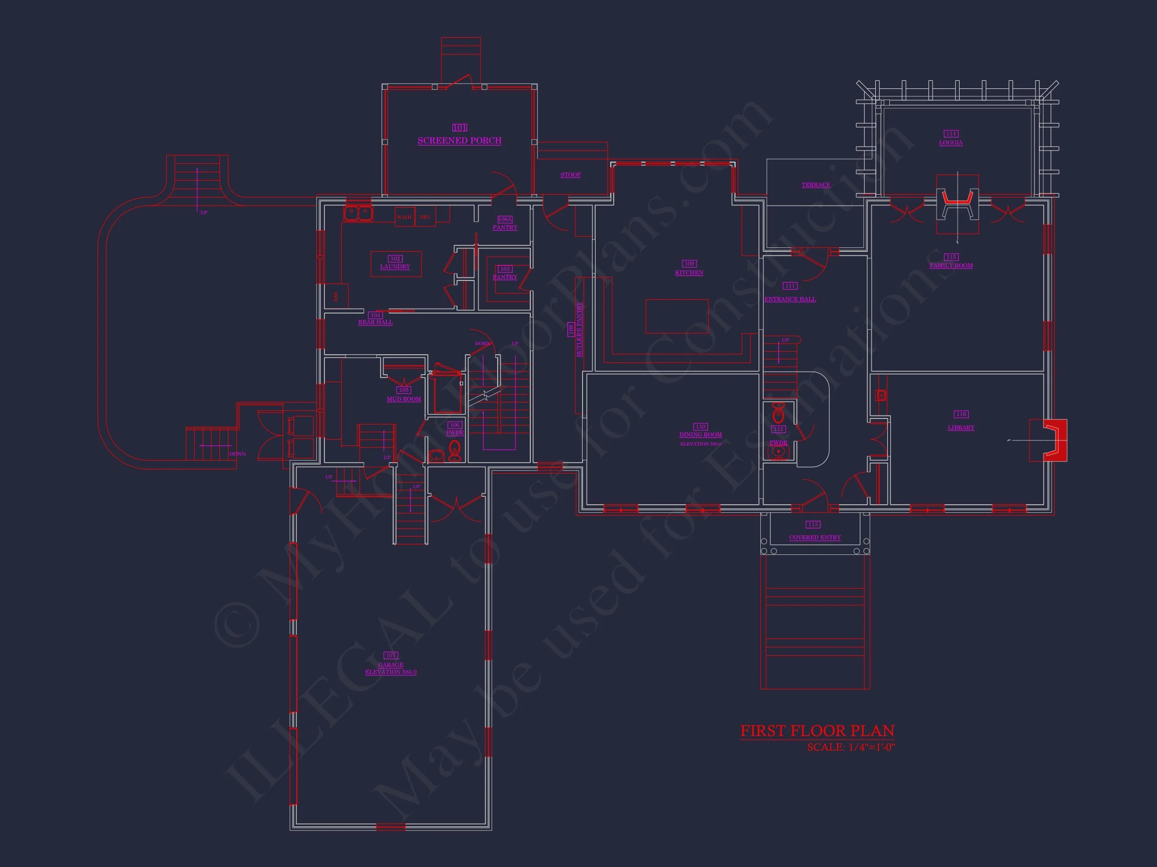 9-1338 HOUSE PLAN - Stunning Georgian House Plan with 4 Beds, 7 Baths, and 3 Stories 9 Stunning Georgian house Plan with 4 Beds, 7 Baths, and 3 Stories
