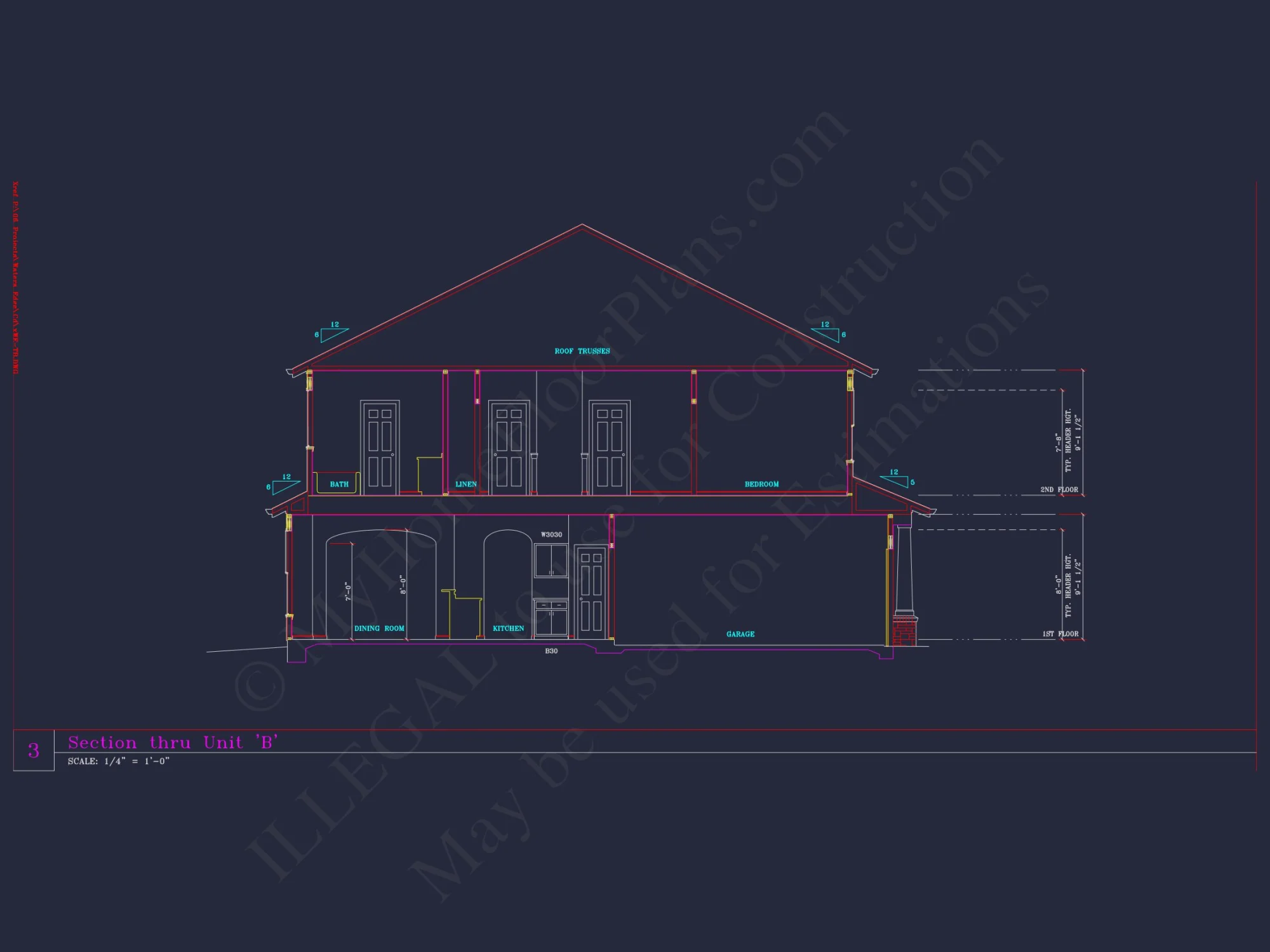 Spacious 6-Bedroom Townhome Plan
