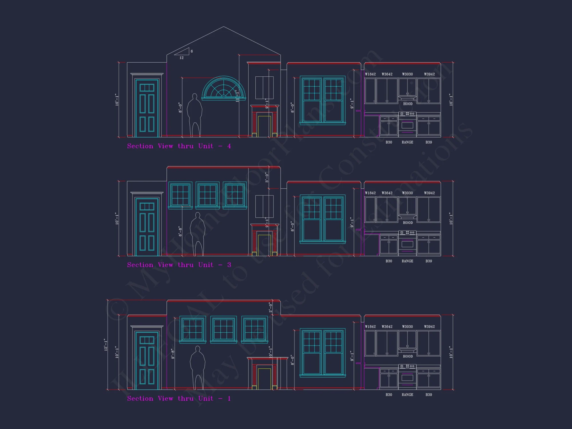 Spacious 6-Bedroom Townhome Plan
