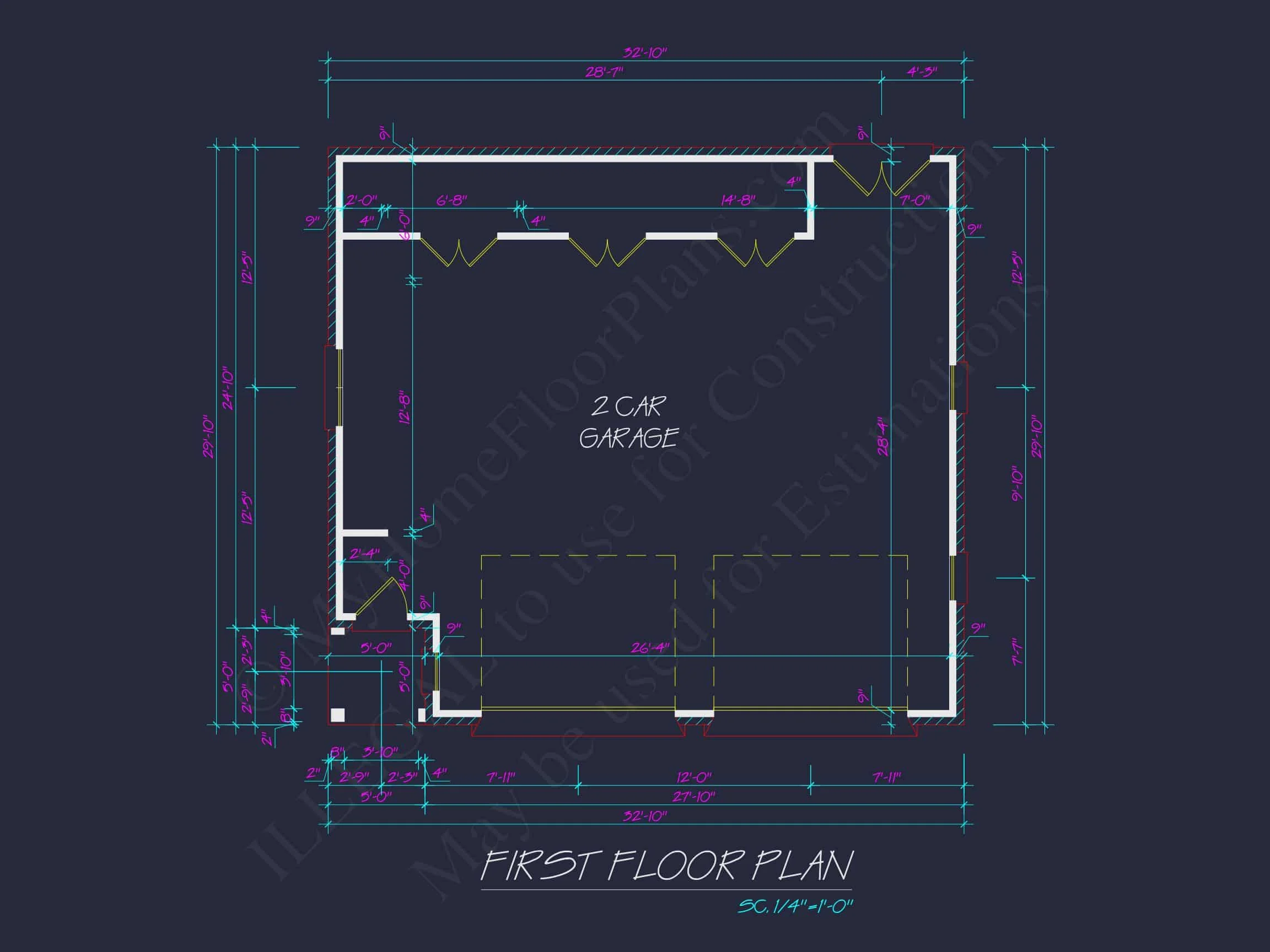 8-1816 GARAGE PLAN - Garage with Living Space Blueprint - Functional Floor Plan Design 7 Garage with Living Space Blueprint - Functional Floor Plan Design