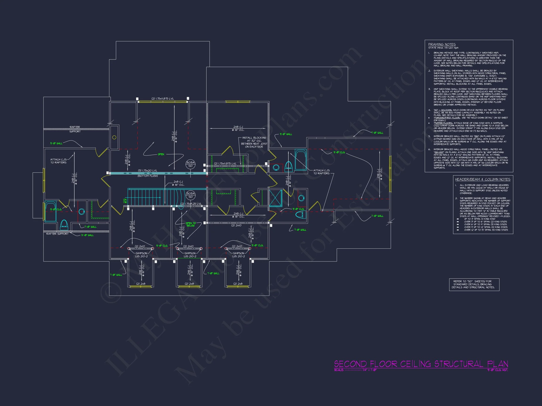 20-2201 HOUSE PLAN - Traditional House Plan with 4 Bedrooms, CAD Blueprint Designs 10 Traditional house Plan with 4 Bedrooms, CAD Blueprint Designs