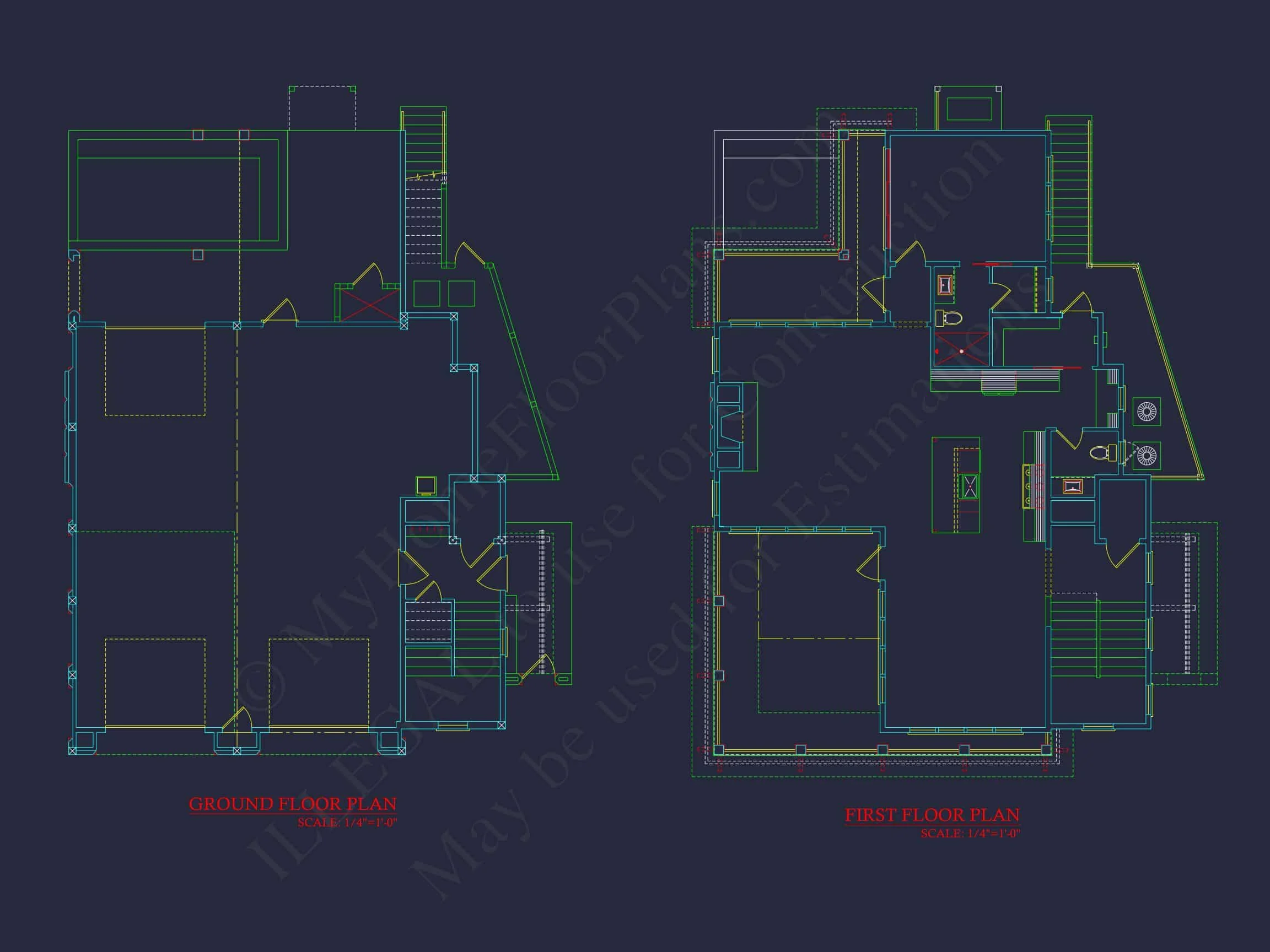 20-2093 HOUSE PLAN - Elegant House Floor Plan: Coastal Blueprint with Architectural Designs 11 Elegant house Floor Plan: Coastal Blueprint with Architectural Designs