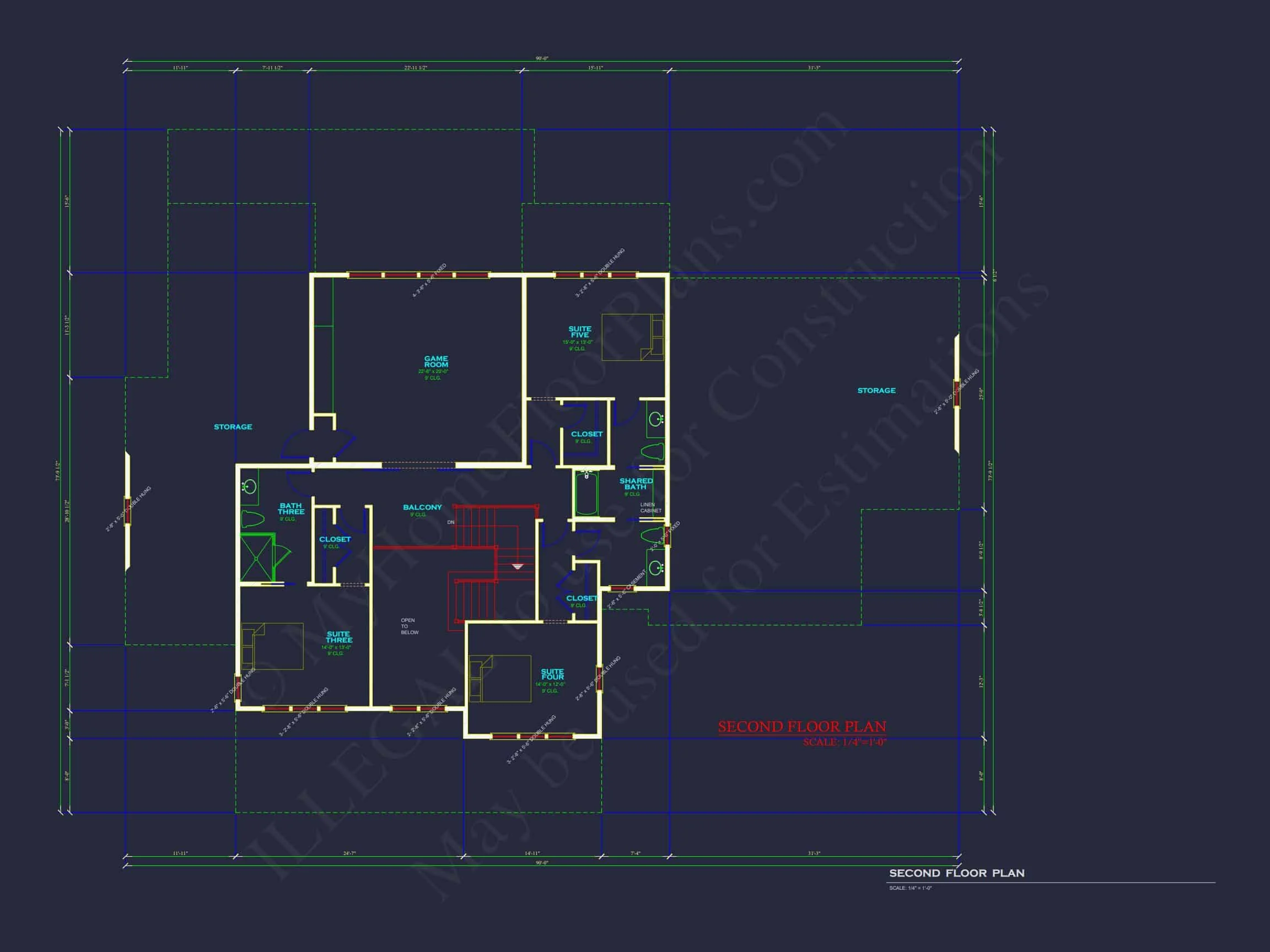 20-2066 HOUSE PLAN - Modern House Plan with Spacious Floor Plans and Architectural Designs 7 Modern house Plan with Spacious Floor Plans and Architectural Designs