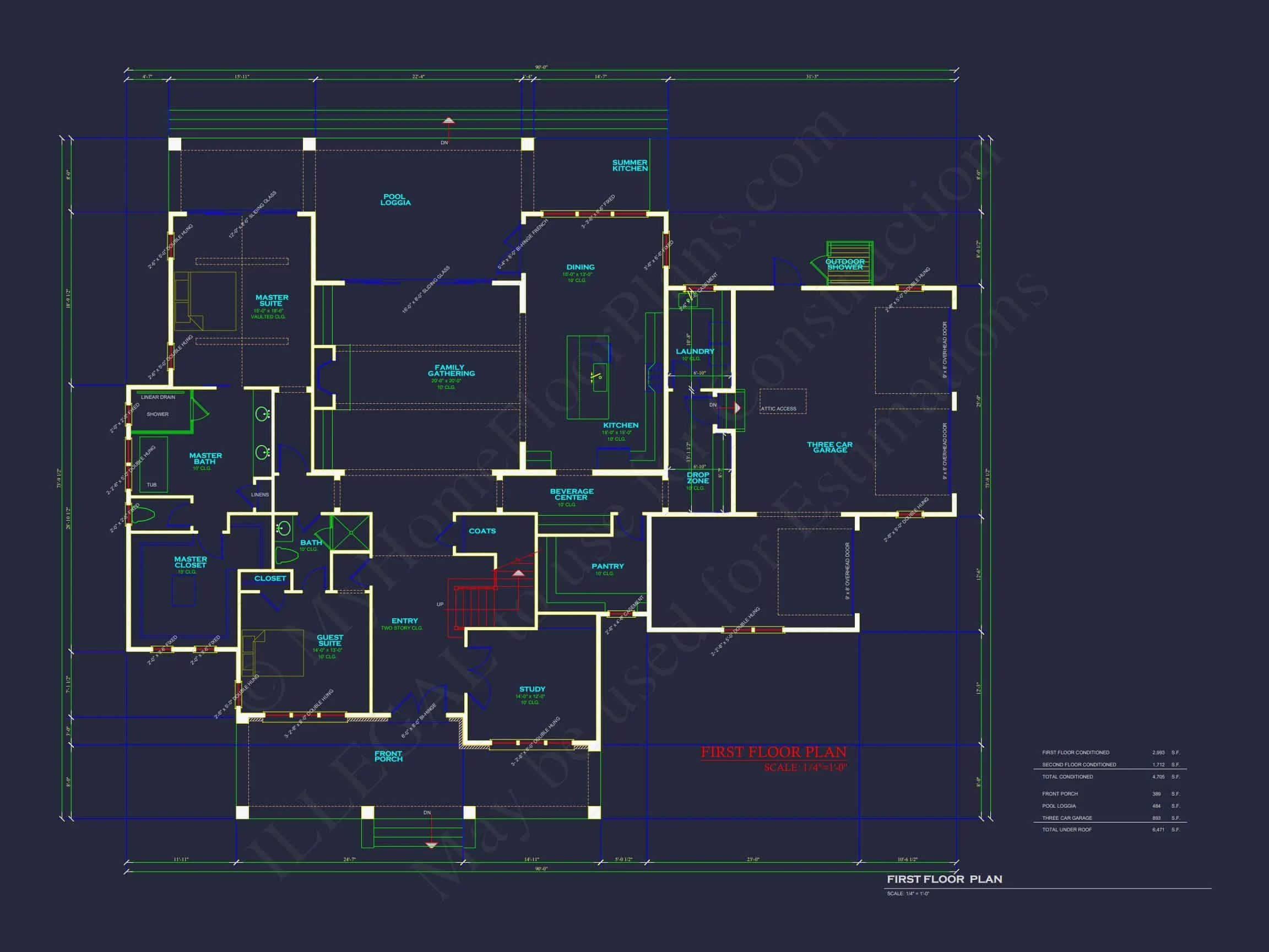 20-2066 HOUSE PLAN - Modern House Plan with Spacious Floor Plans and Architectural Designs 6 Modern house Plan with Spacious Floor Plans and Architectural Designs
