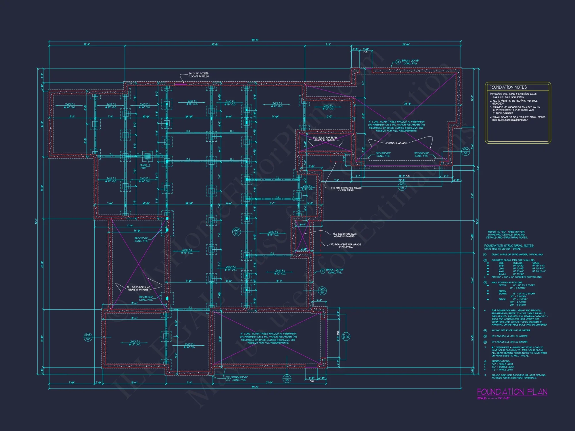 Modern house Floor Plan Blueprint: CAD Architecture Designs